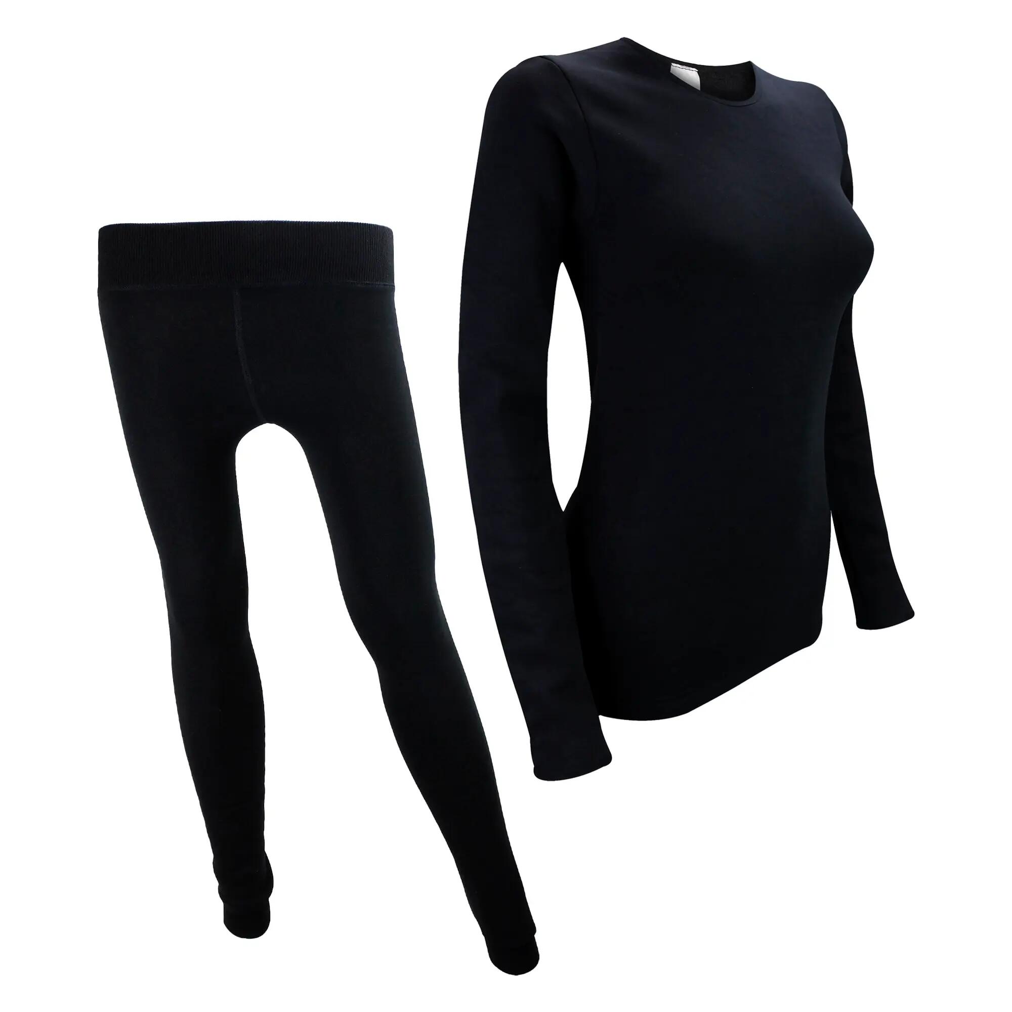 THMO - Damen Langarm -Set Top & Hose - Kuschelige Winterbekleidung 3/4