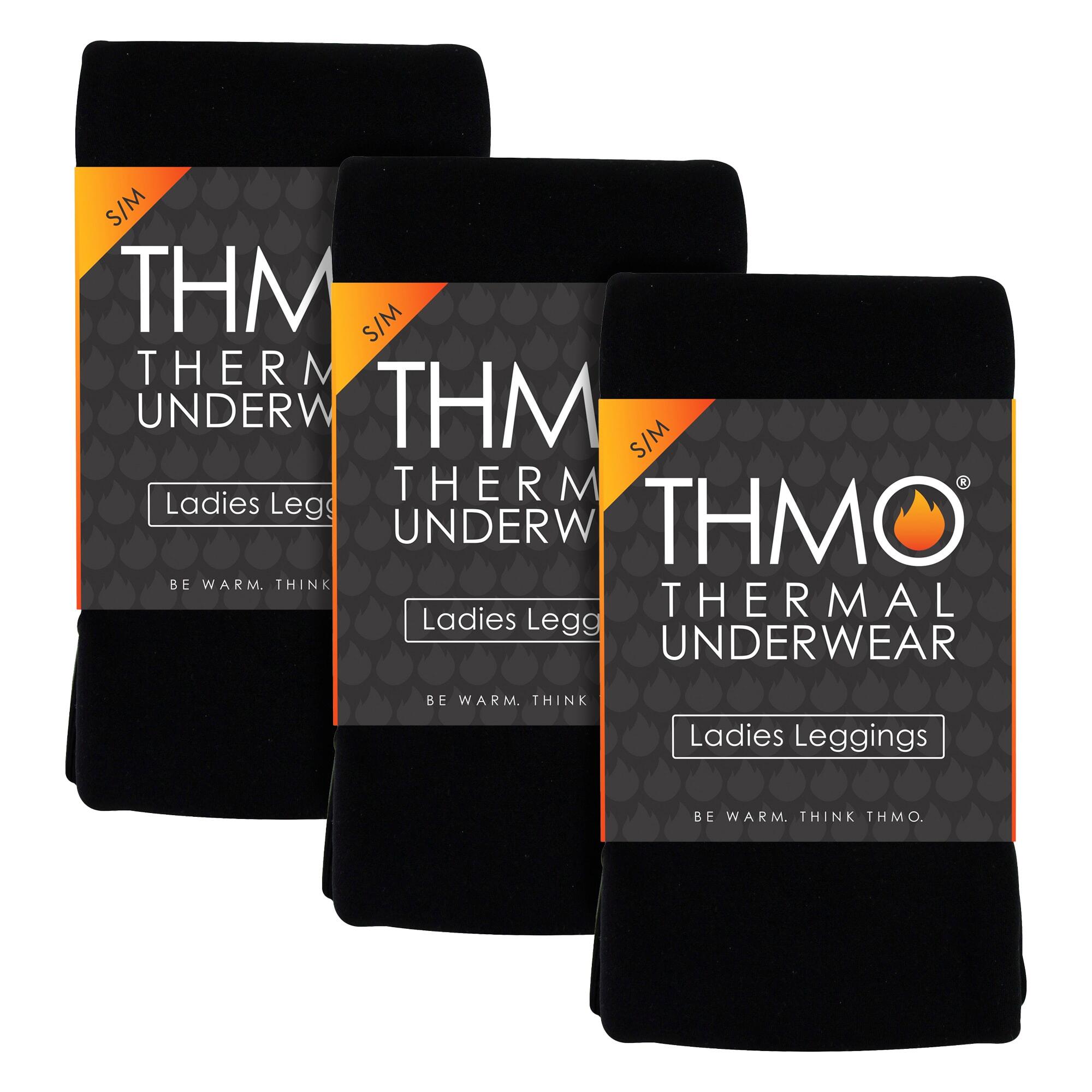 THMO - Leggings termici donna - Confezione da 3 per l'inverno 2/5