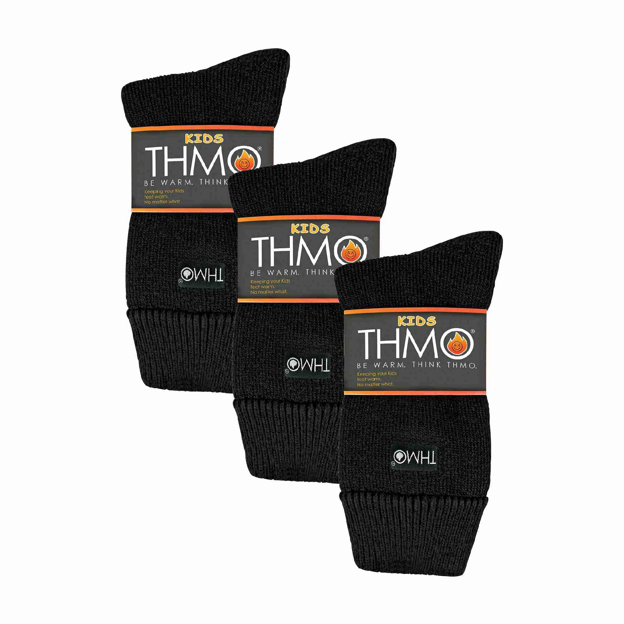 3er Pack Kinder socken | THMO | Crew Warme Socken für Jungen und Mädchen 2/6