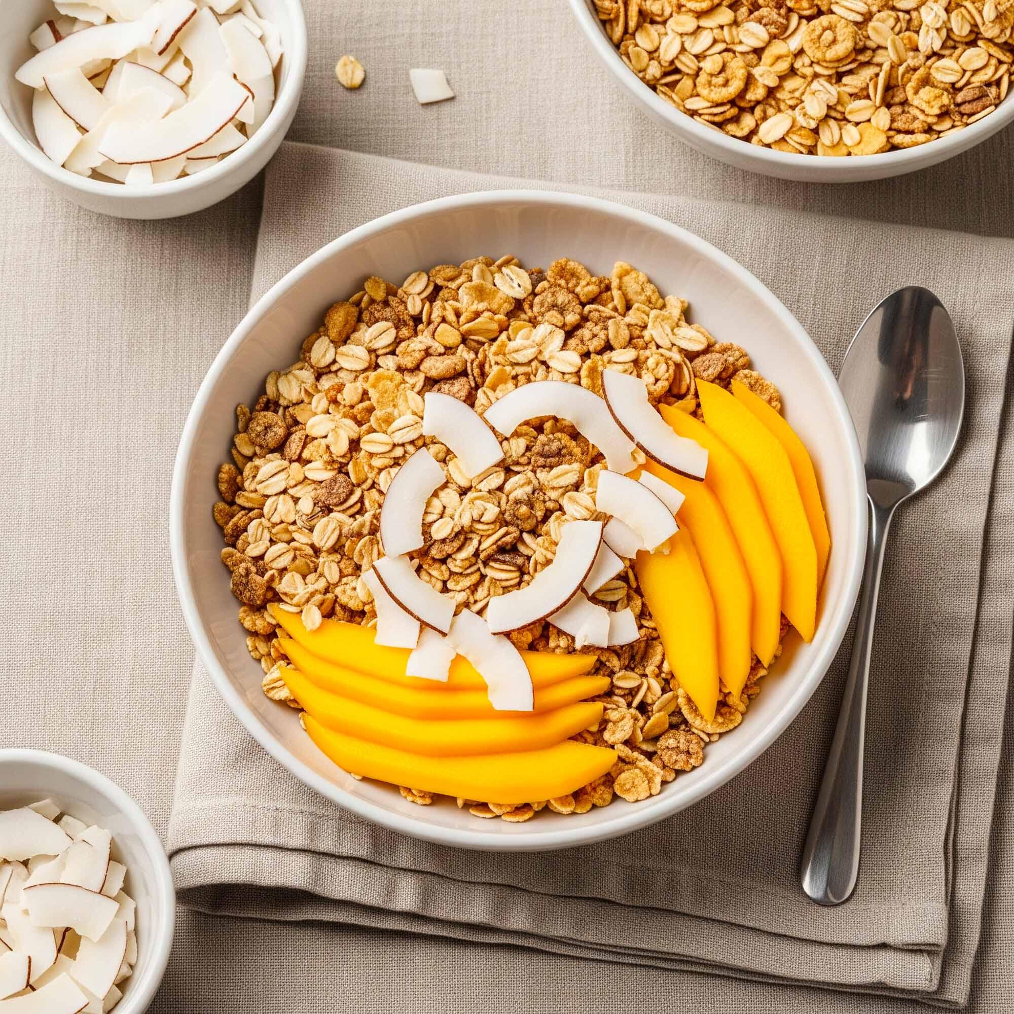 Muesli biologico - senza glutine, senza zuccheri - mango e cocco - 200 g 3/3