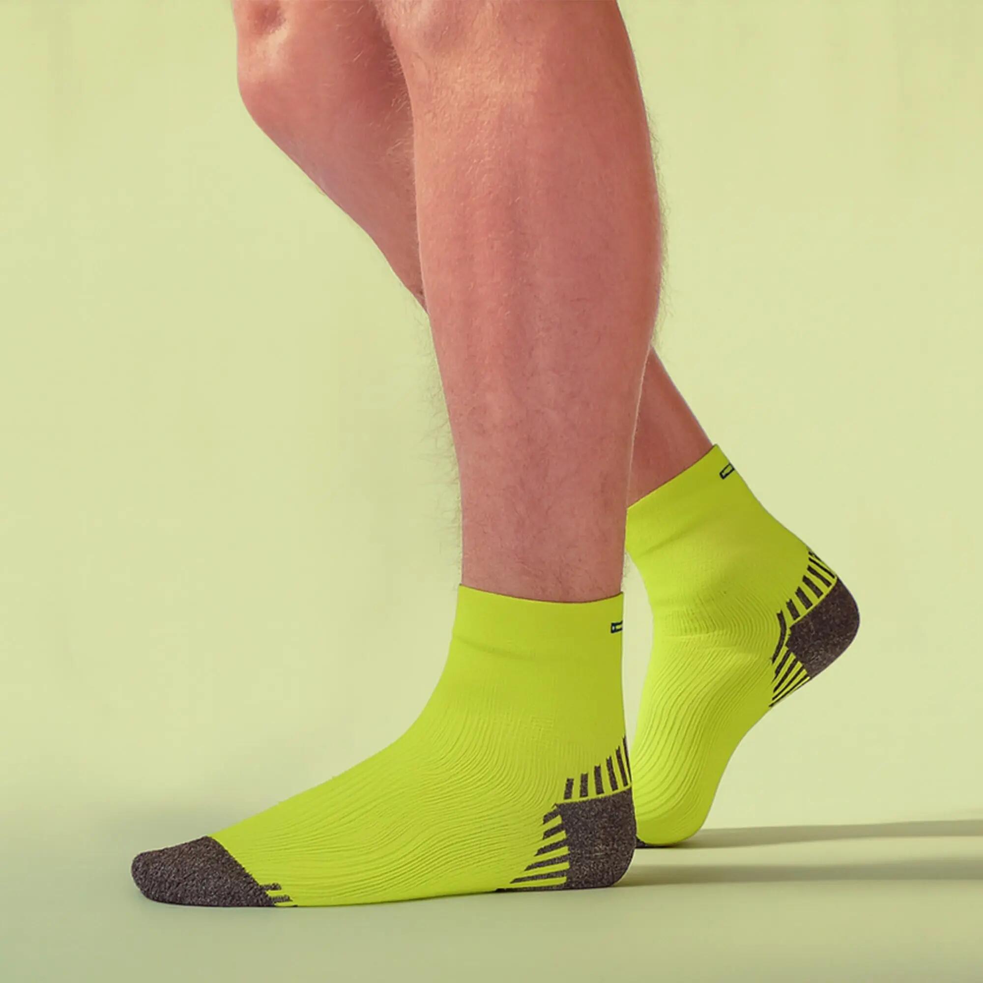 COMODO - Unisex Chaussettes de Contention pour Running Compression pour Sport 3/4