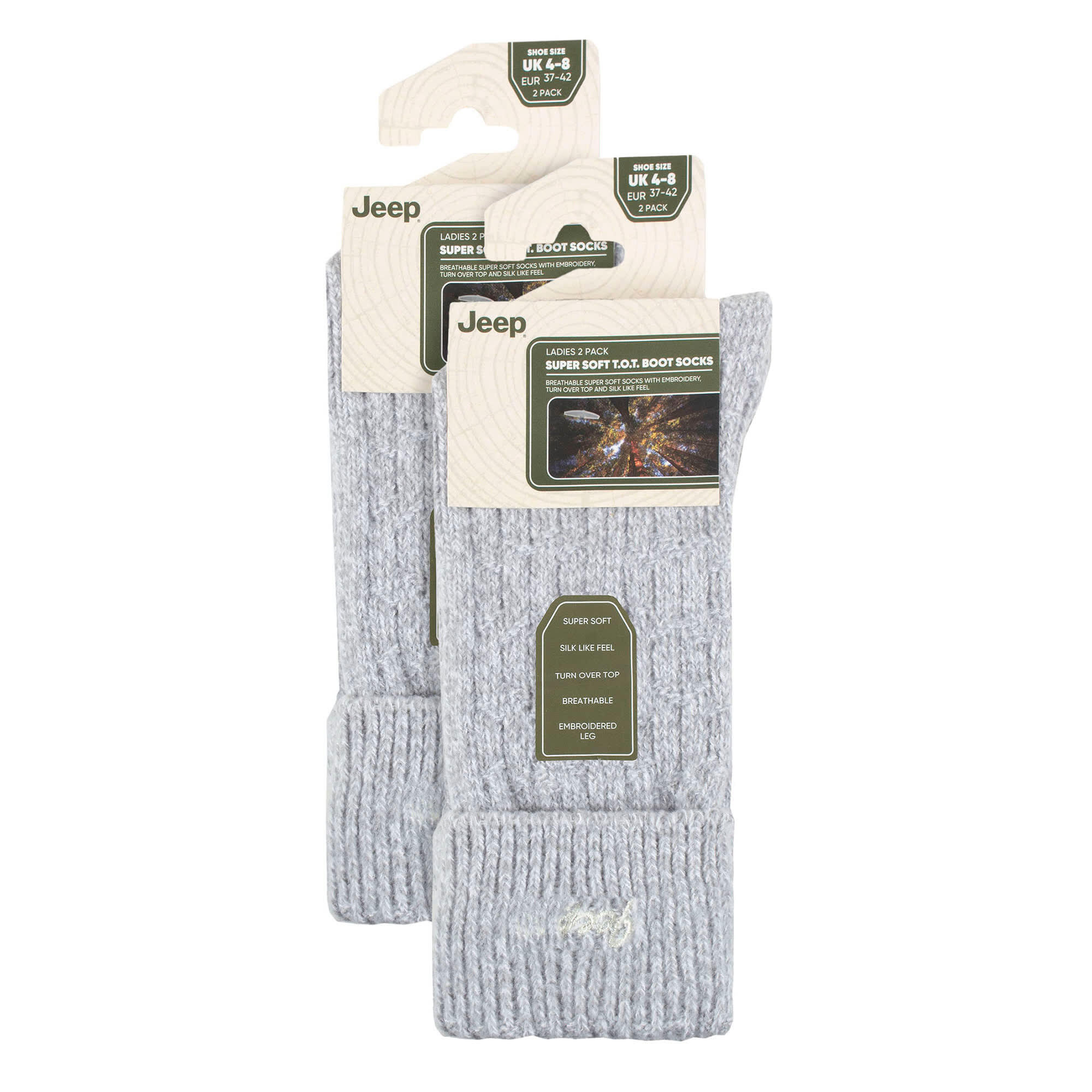 Paquet de 4 chaussettes de randonnée super douces pour bottes de marche 2/4