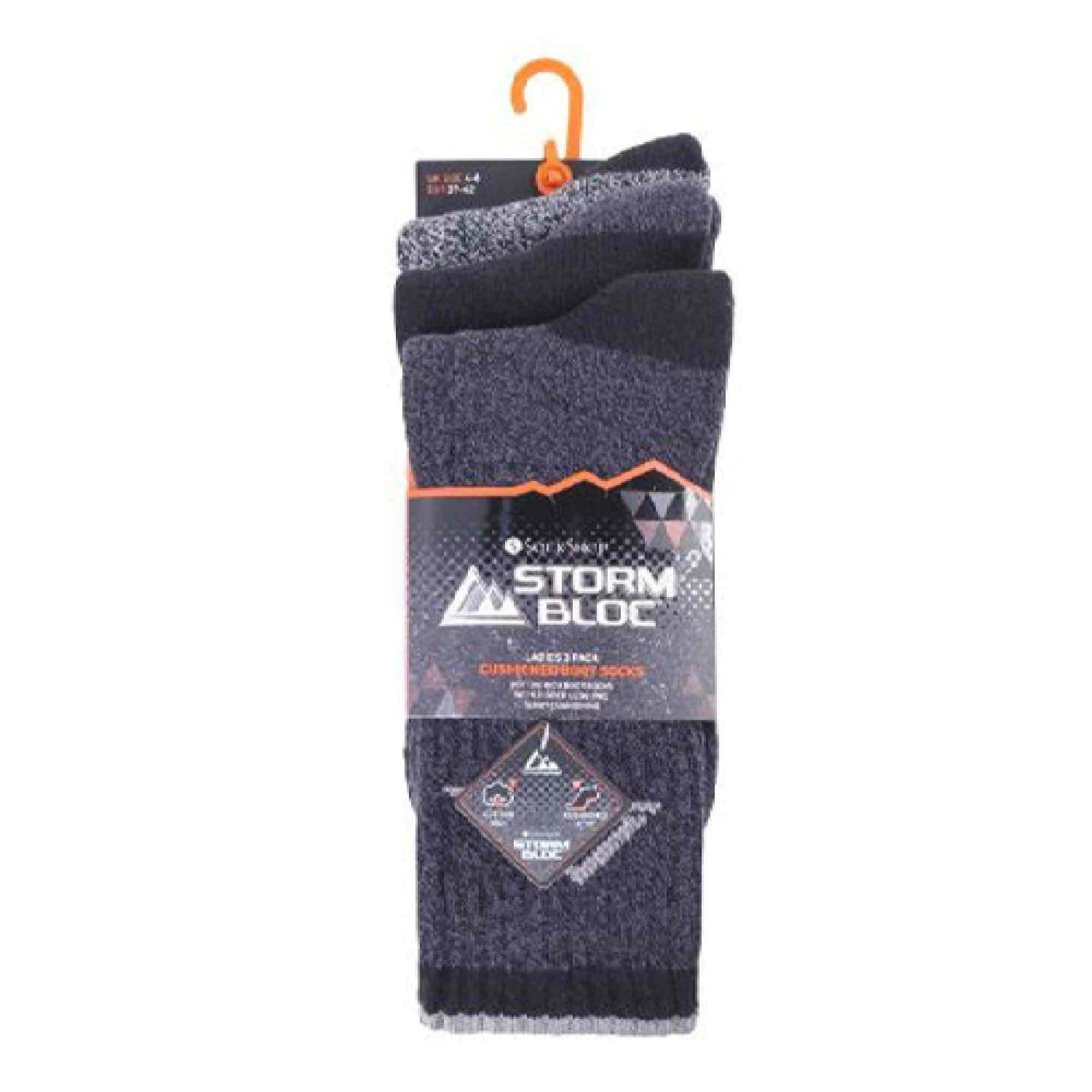3 Pack Ladies Lightweight Hiking Socks with Arch Support 2/7
