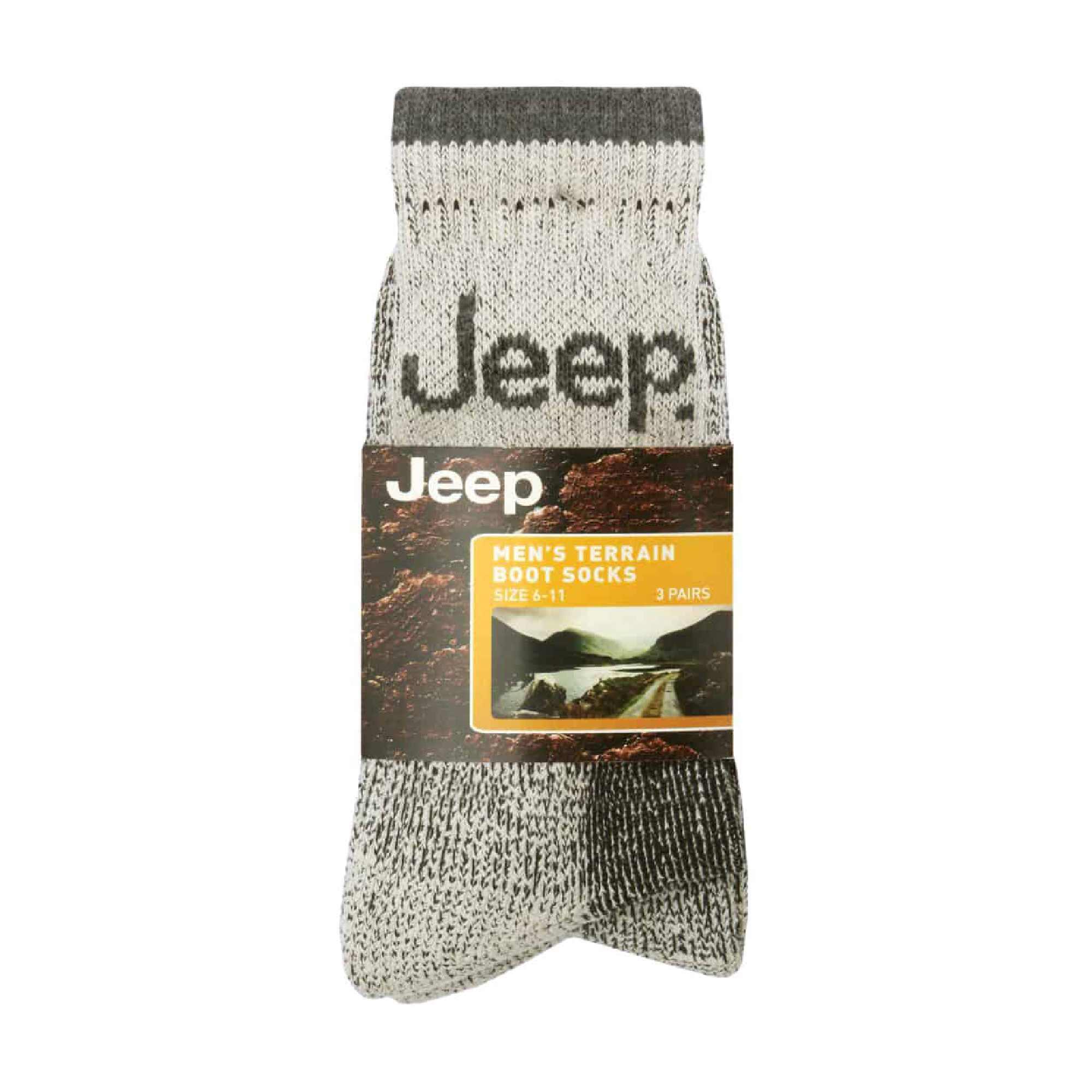 Jeep - 3er Pack Baumwolle Trekkingsocken Herren | Wandersocken Gepolstert 2/6