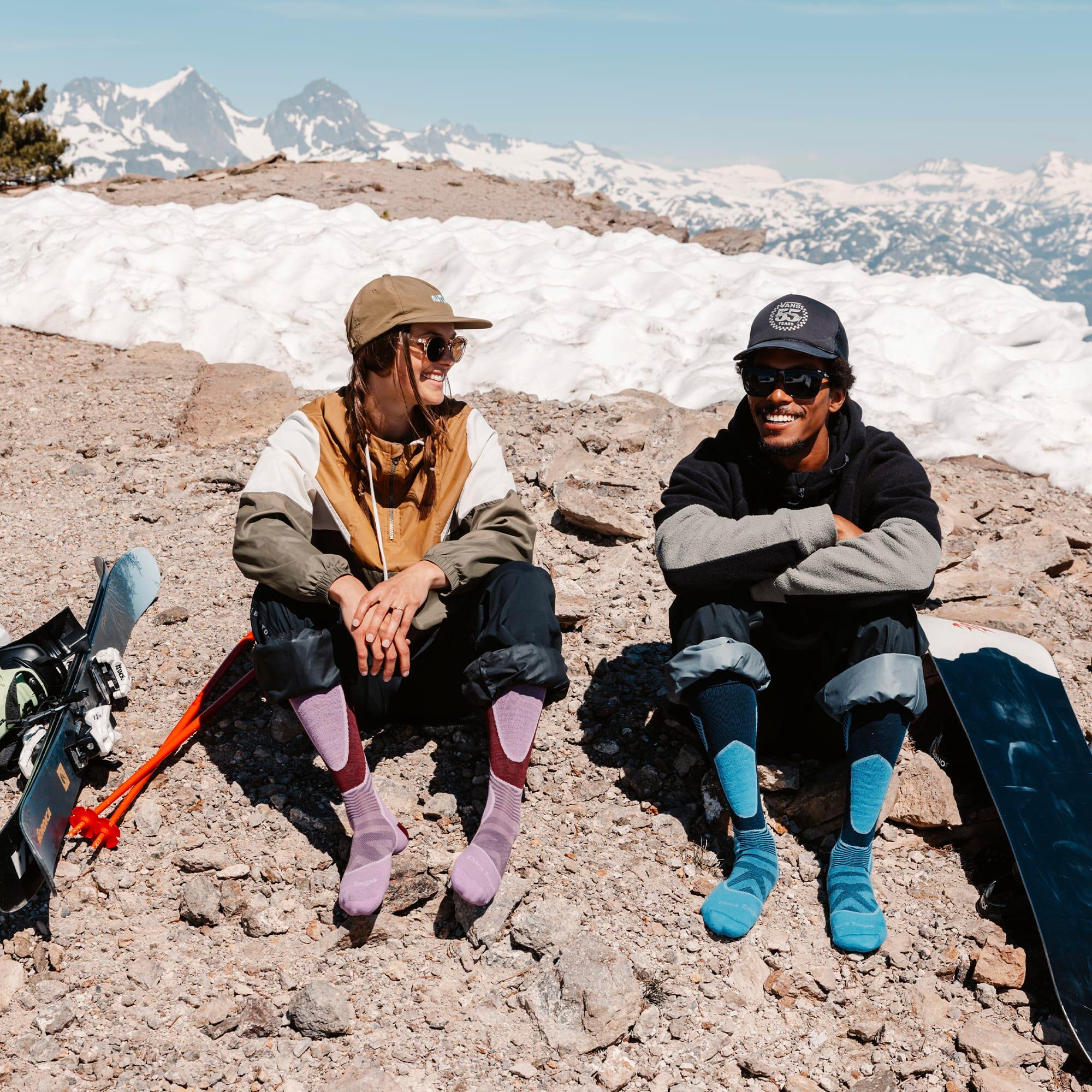Darn Tough - Damen Kniehohe Merino Ski und Snowboard Socken 5/6