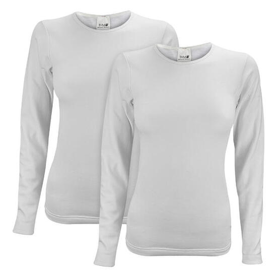THMO - 2er Pack langärmlige Oberteile für Damen für den Winter
