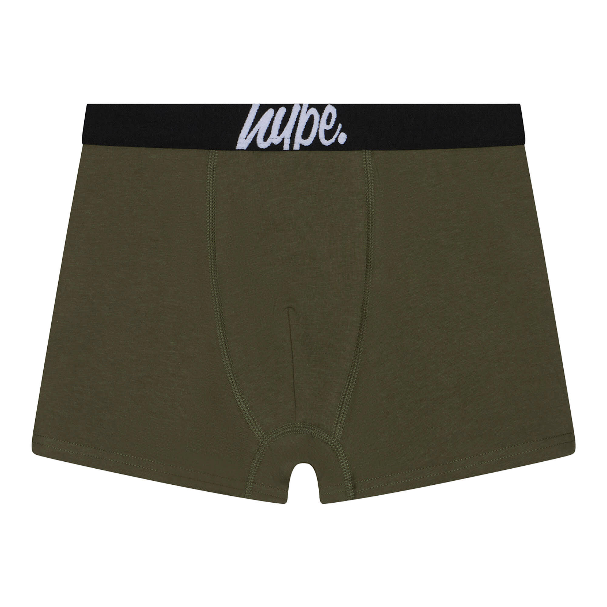 HYPE - 3er Pack Jungen Boxer Schwarz Oliv Print Atmungsaktive Unterwäsche 4/5
