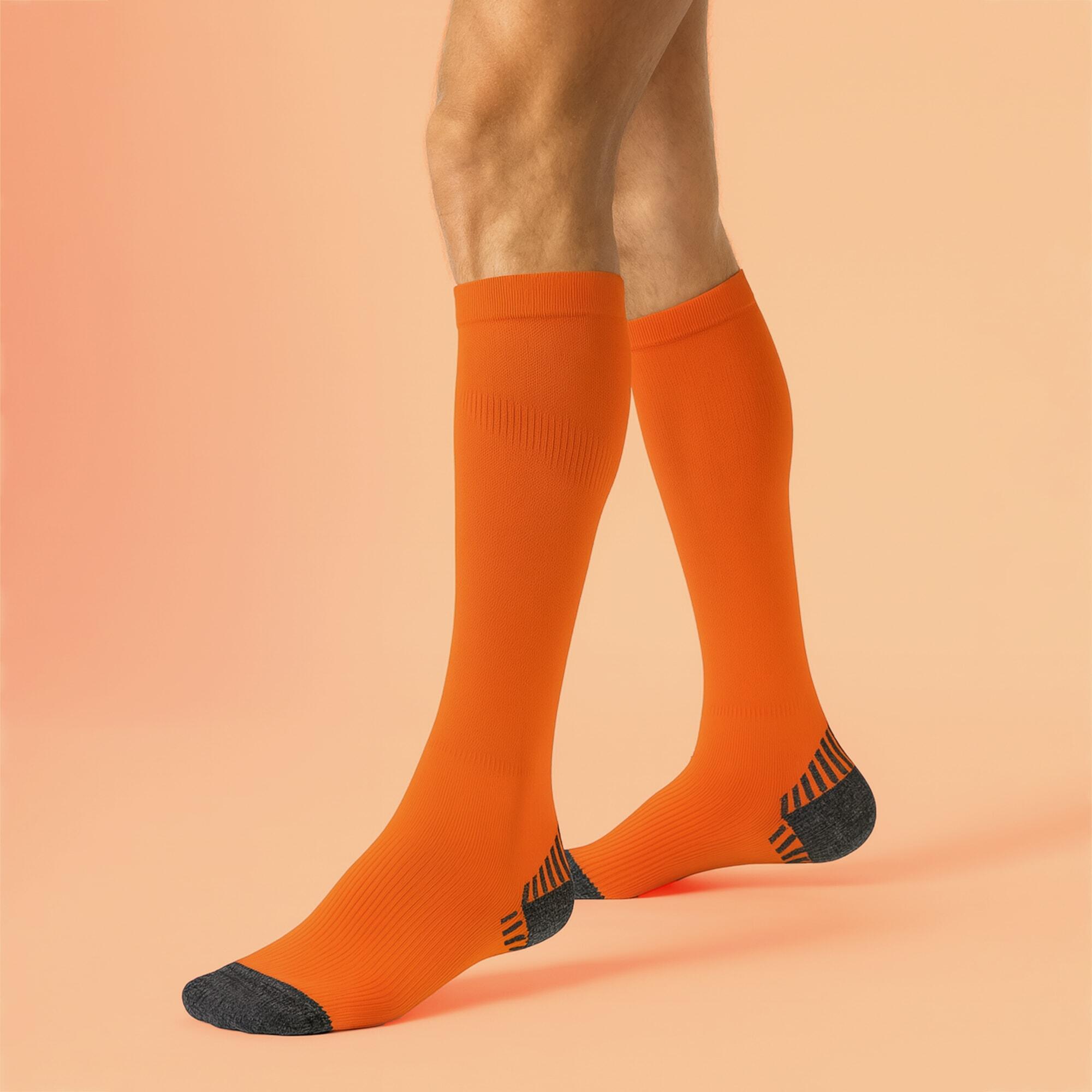 COMODO - Unisex Lange Laufsocken Kompression Sportsocken für Running/Joggen 3/4