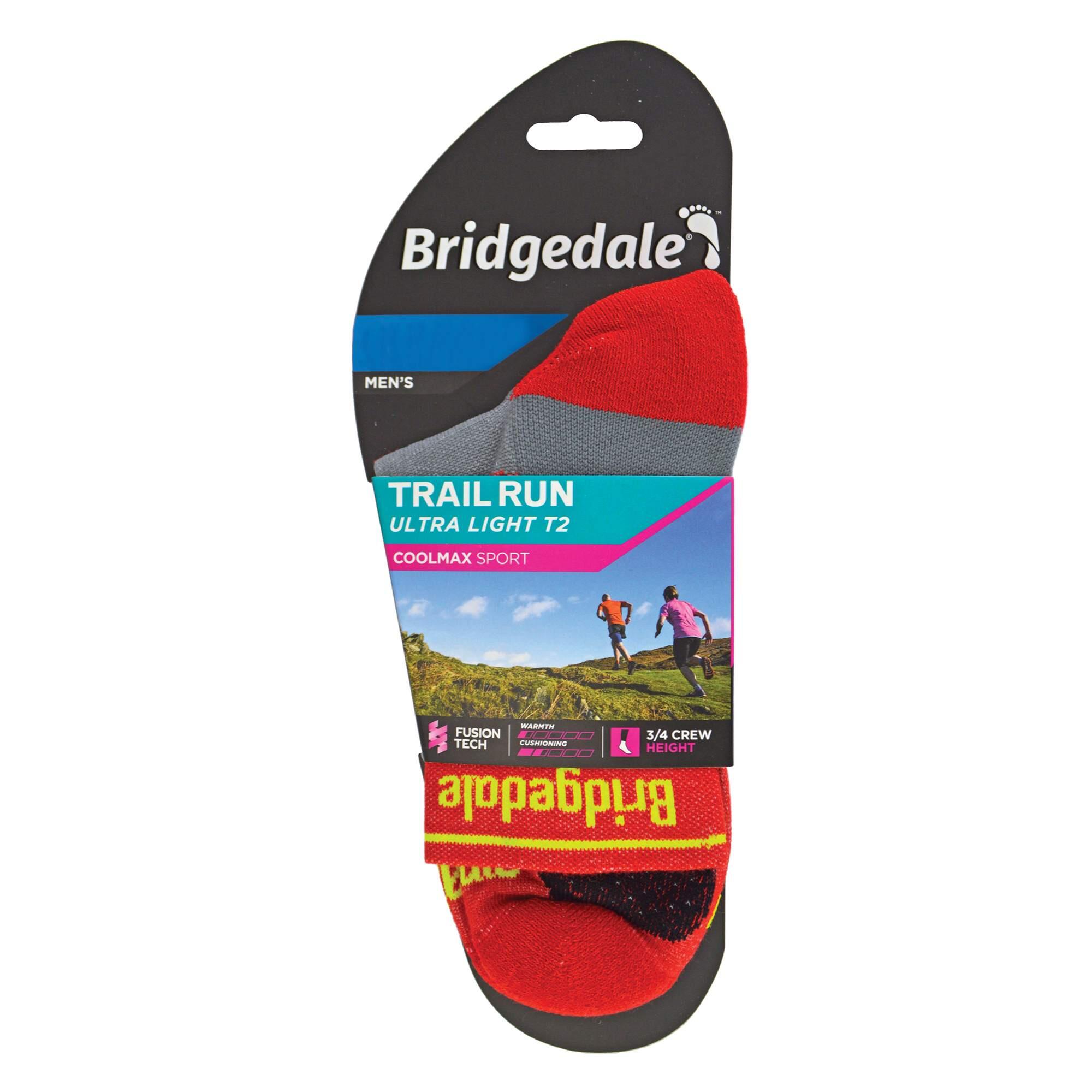 Bridgedale - Chaussettes de course ultralégères Coolmax Sport Crew pour hommes 2/7