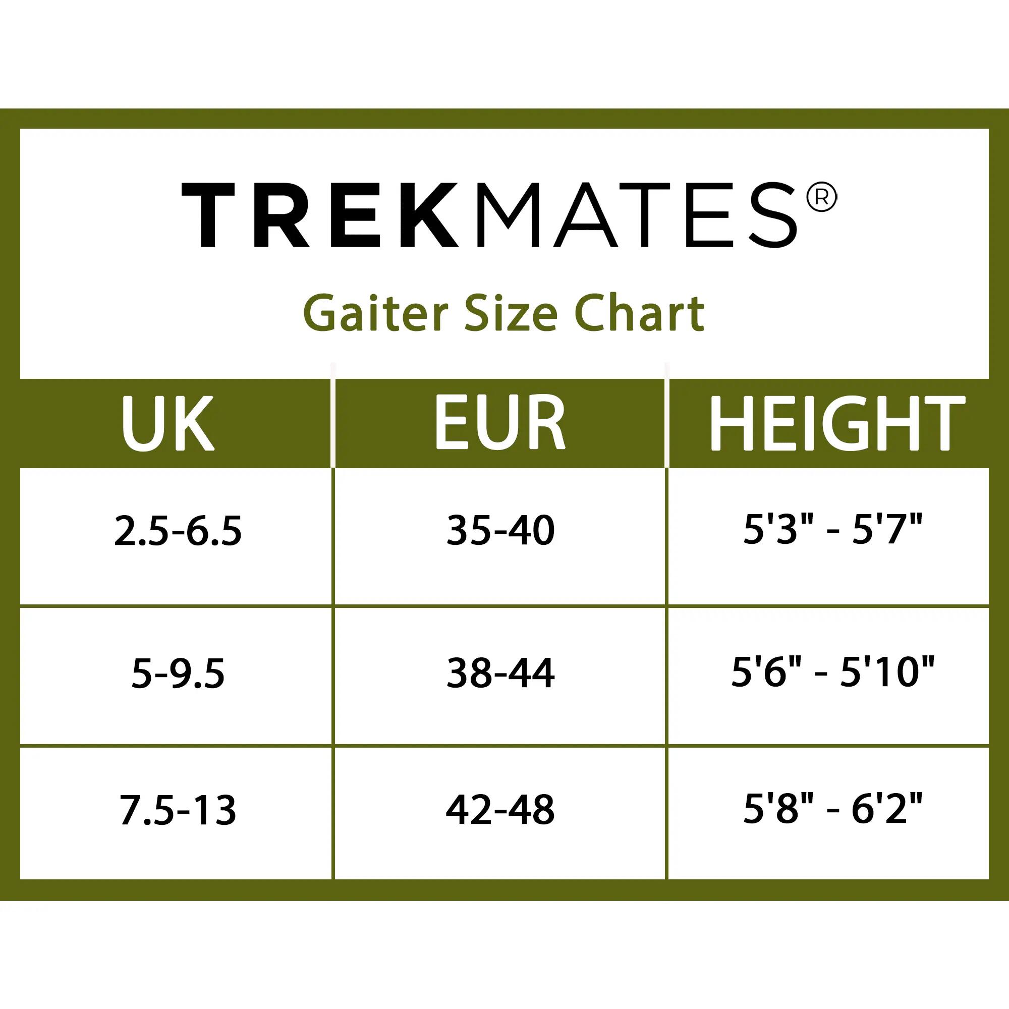 Trekmates - Field DRY Gaiters Impermeabili e Resistenti per Escursionismo 6/7