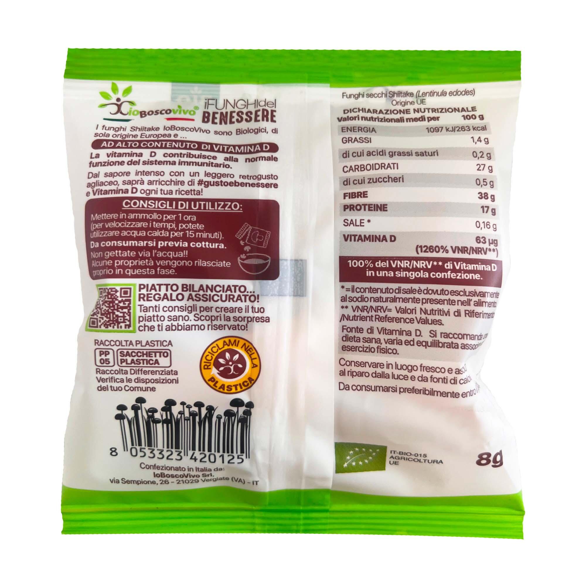 Funghi shiitake secchi a fette BIO - 8 g 2/5
