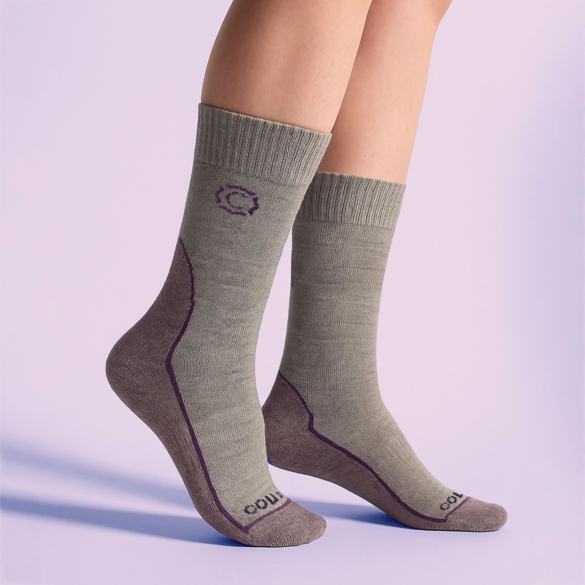 Country Pursuit - Damen Wandersocken Wollsocken gepolstert strapazierfähig 3/4