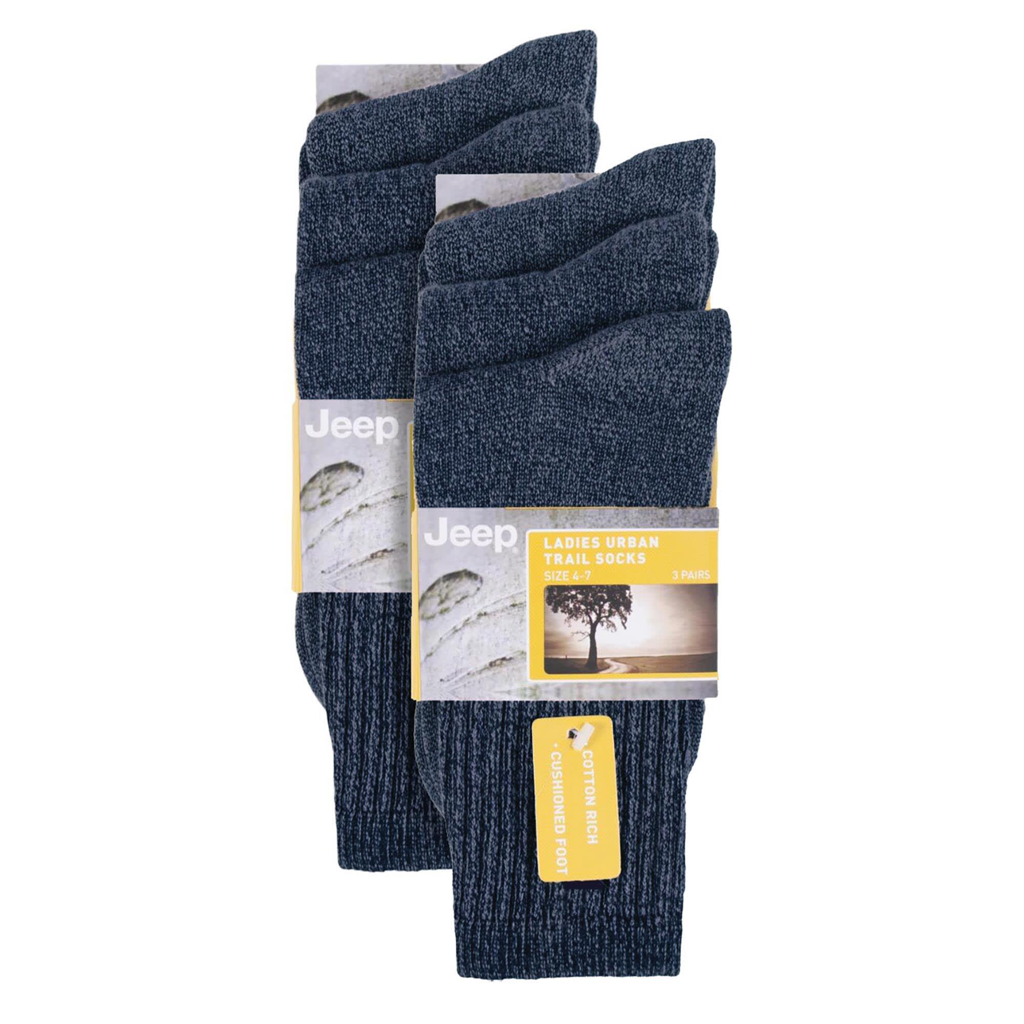 Jeep - 6 Paires Chaussettes Vintage Femme Coton Douces Respirantes 2/5