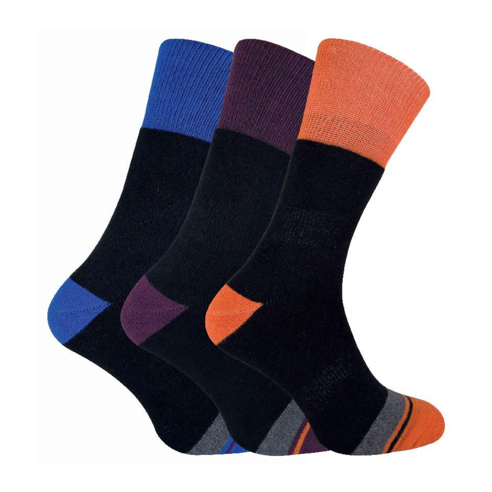 3 Pack Mens Cushioned Anti Blister Dual Layer Hiking Socks