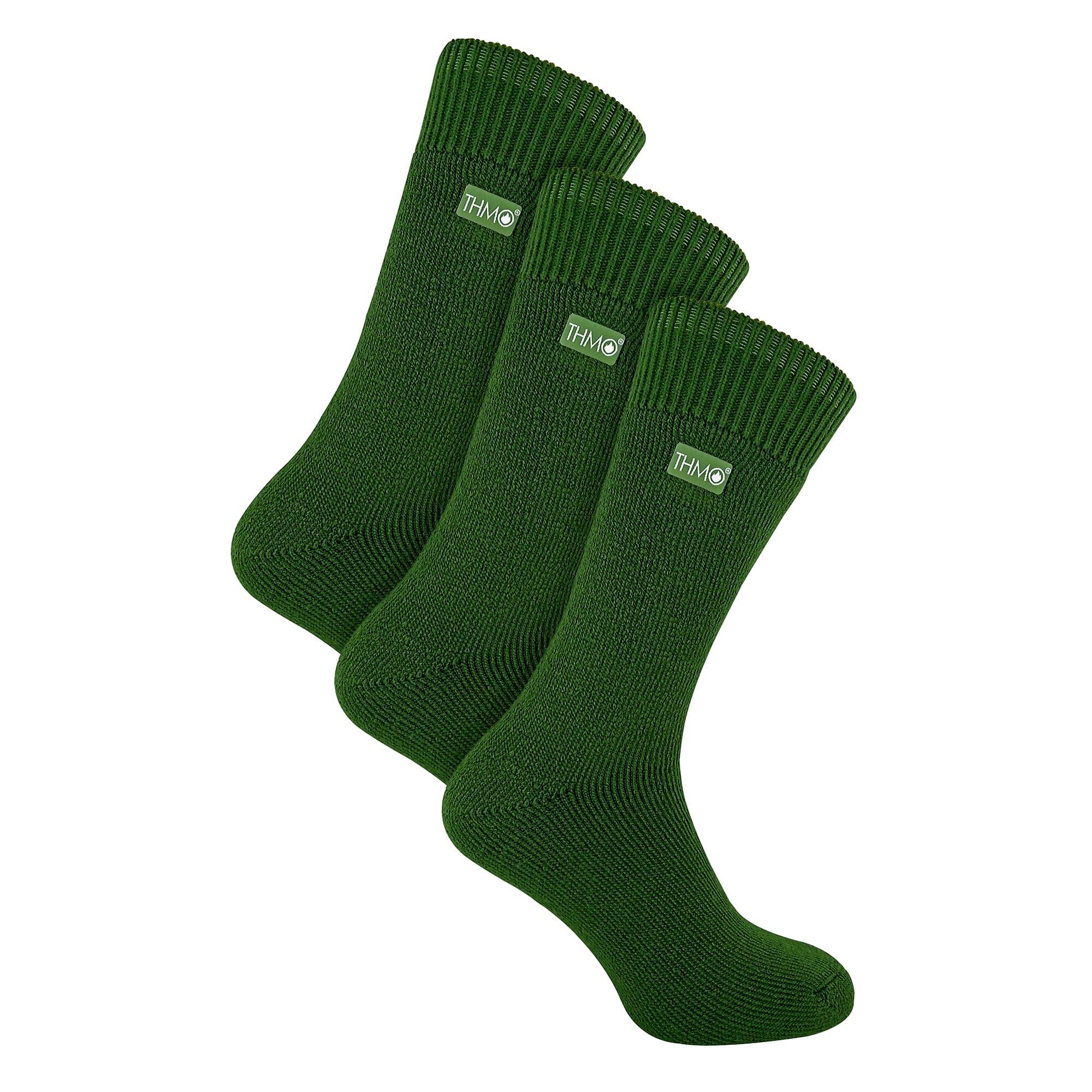 3 Pairs Mens Thick Winter Thermal Socks with Seamless Toe