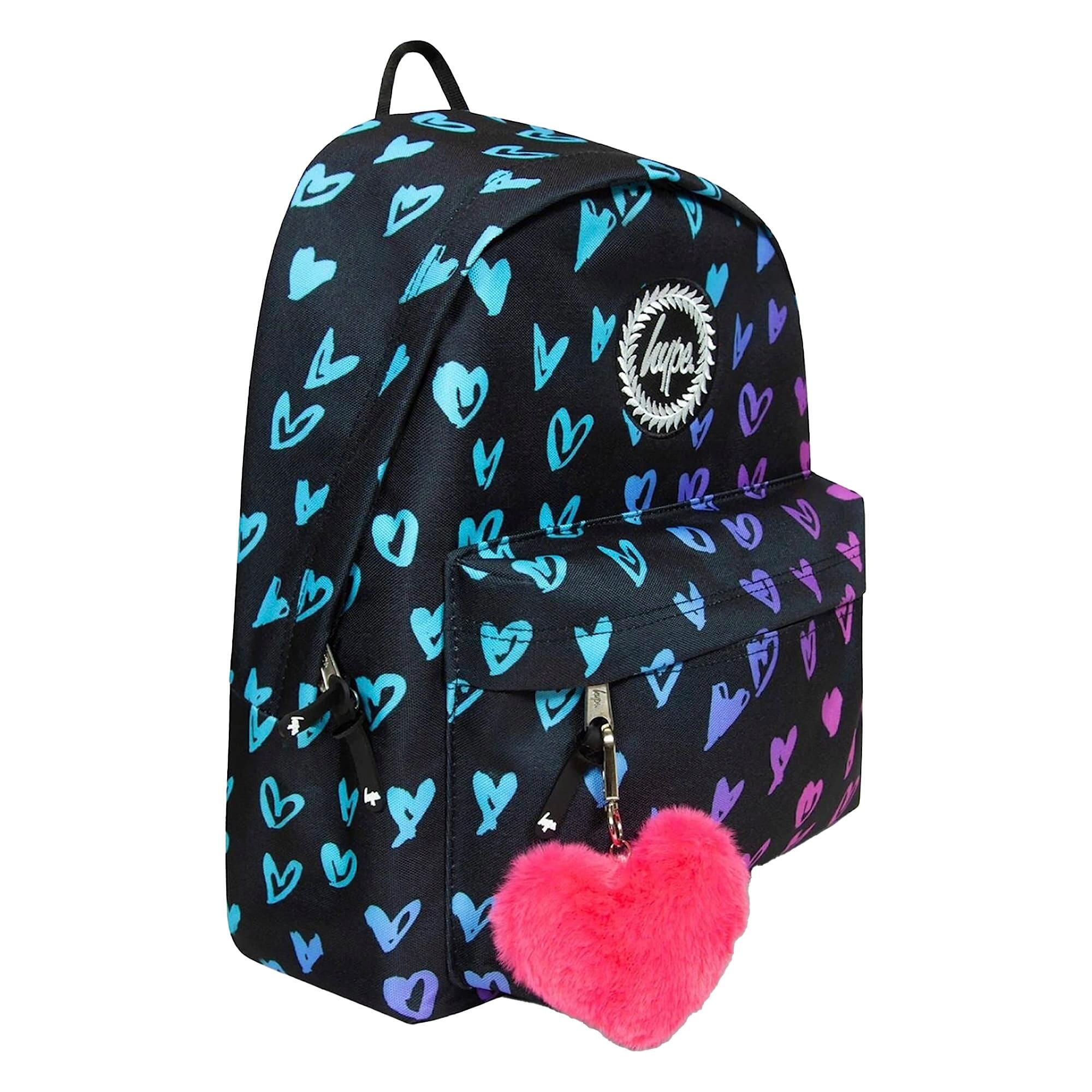 Hype - Zaino Bambino Cuori Pattern Regolabile Scuola Viaggio 2/6