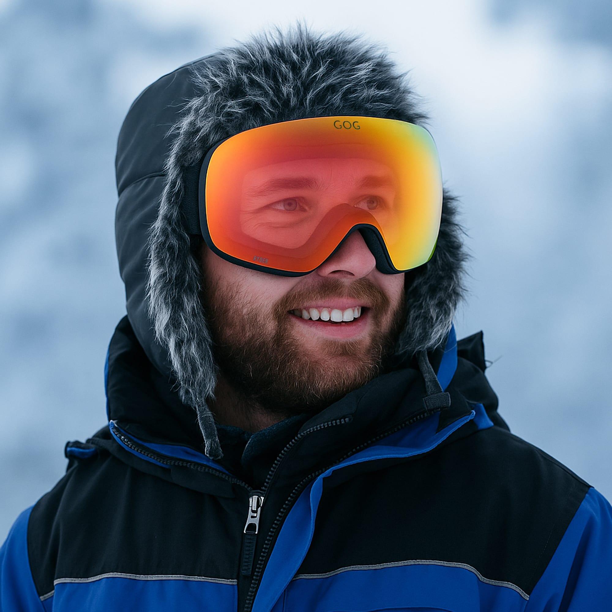 GOG - Gogle narciarskie unisex Ryder UV400 z lustrzanymi szkłami 4/6