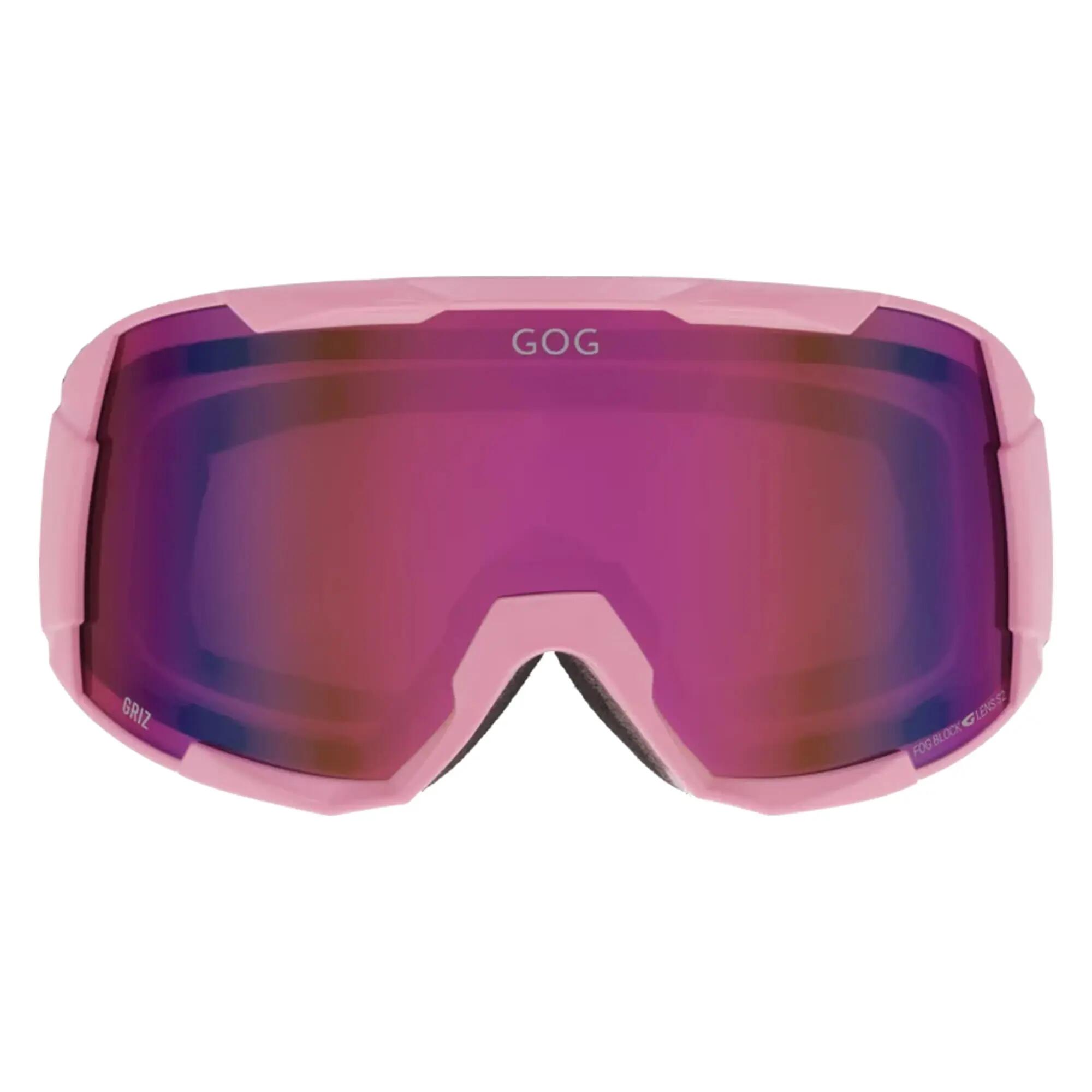Griz UV400 Ski Snowboard Goggles with Anti-Fog Mirror Hydrophobic Double Lens 2/7