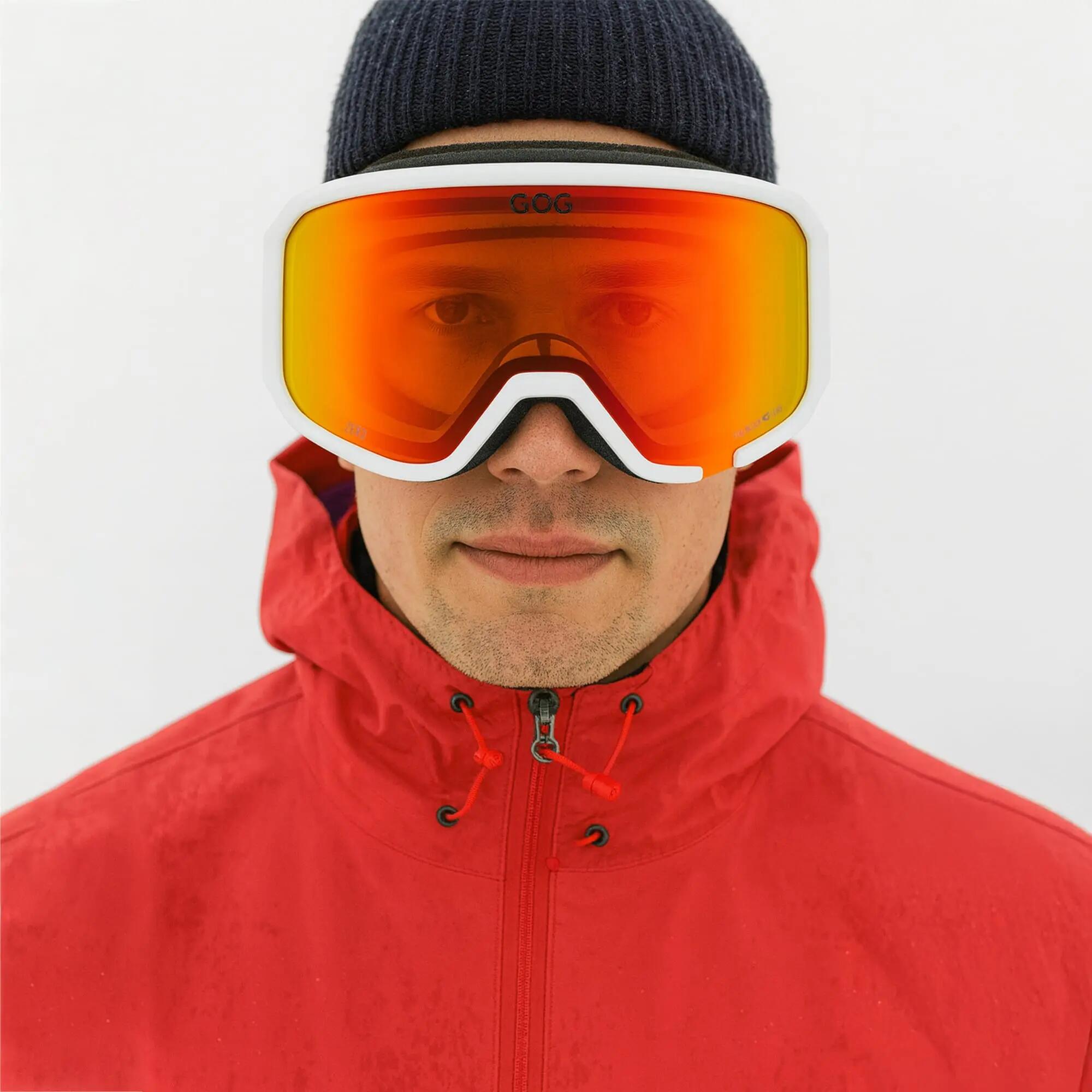 GOG - Gogle narciarskie unisex Zero UV400 przeciwmgielne z lustrzanymi szkłami 3/6