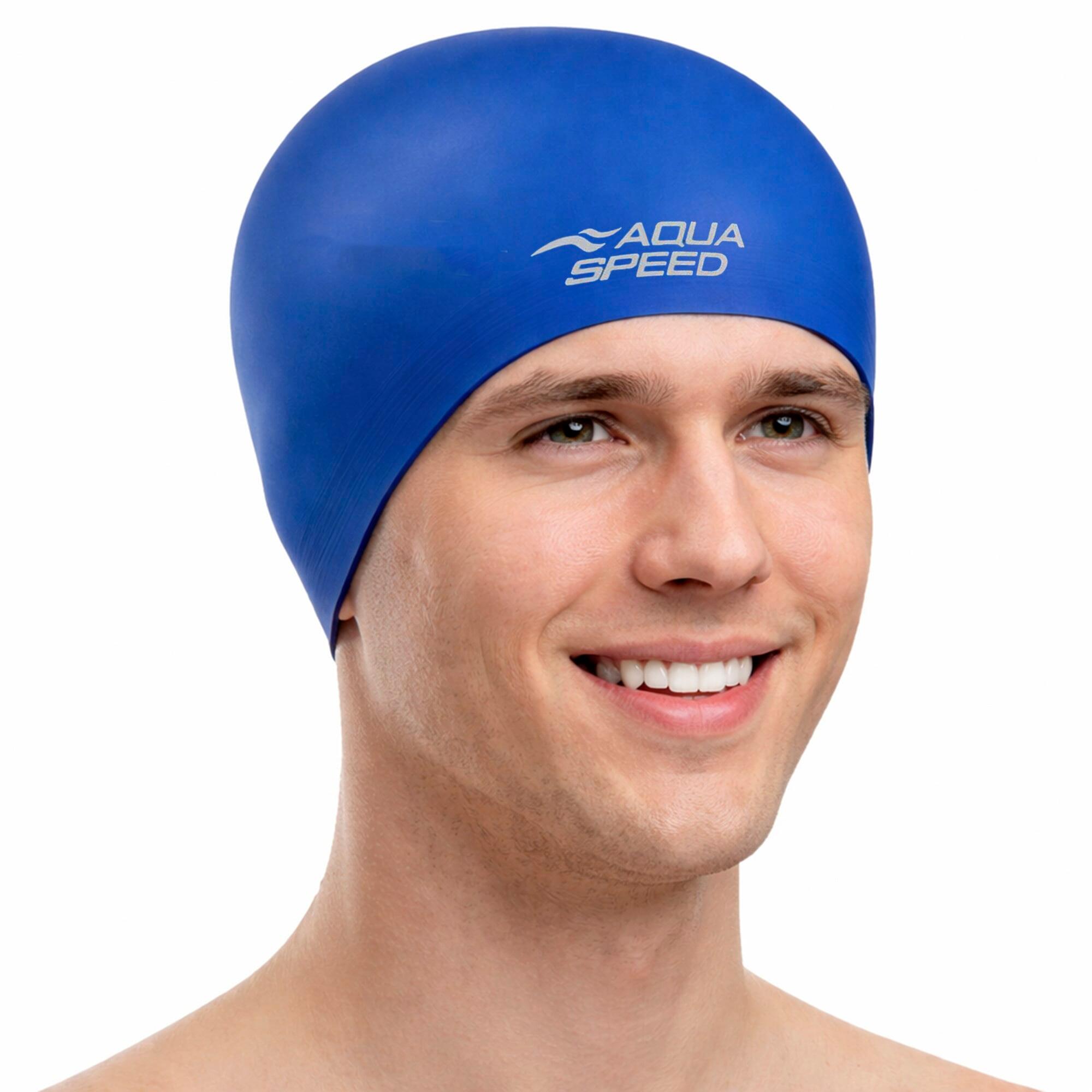 Aqua Speed - Bonnet Natation Unisexe Adultes Latex Souple Élastique 2/2