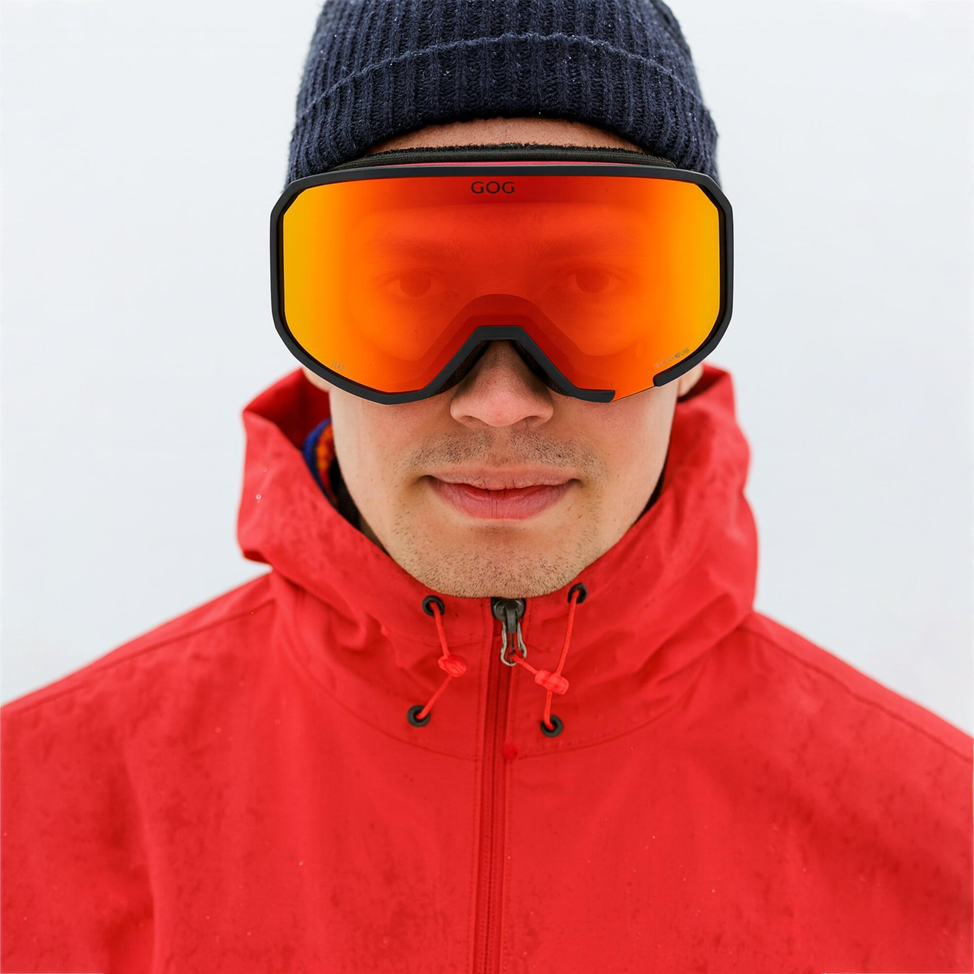 GOG - Gogle narciarskie unisex Zero UV400 przeciwmgielne z lustrzanymi szkłami 3/7