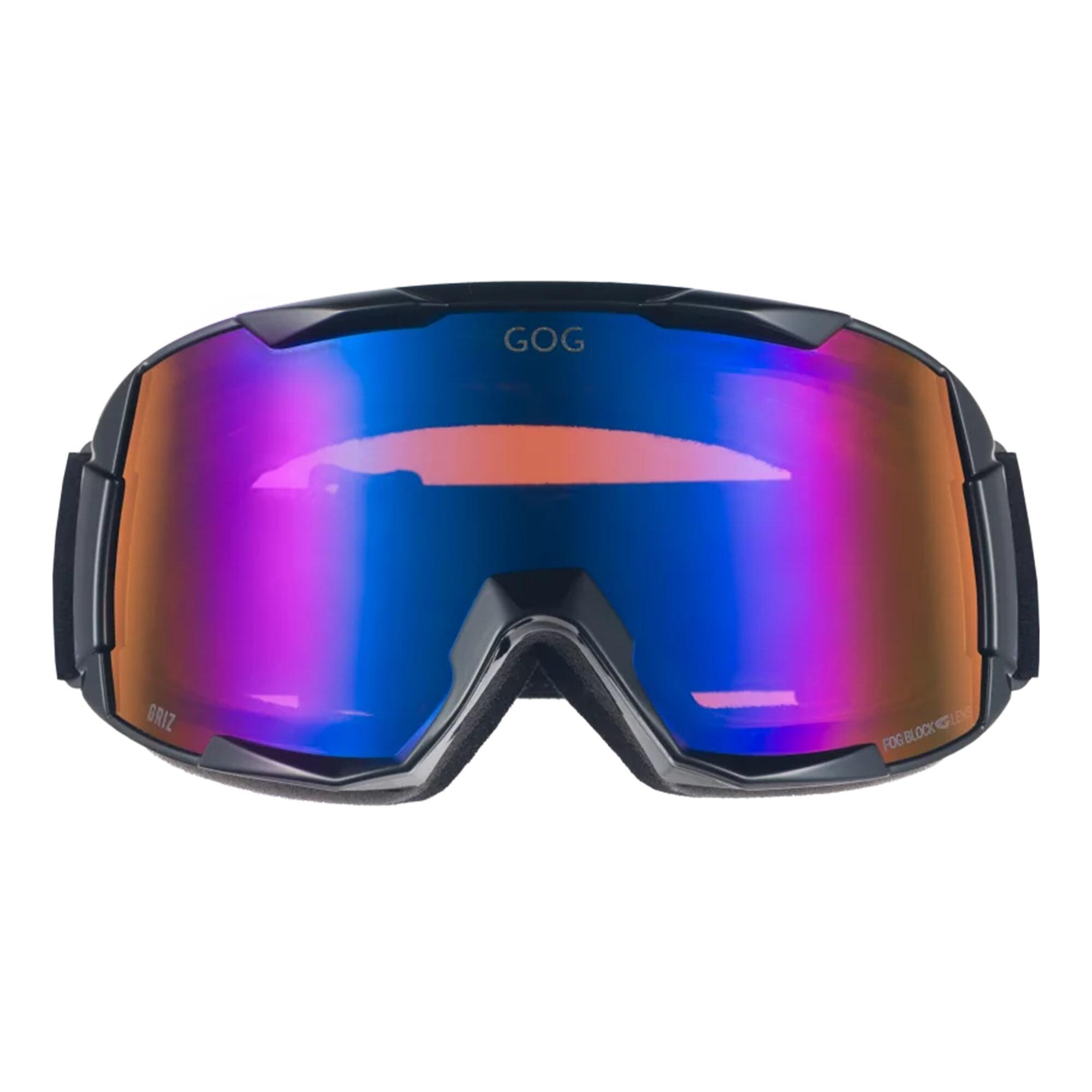 Griz UV400 Ski Snowboard Goggles with Anti-Fog Mirror Hydrophobic Double Lens 2/6