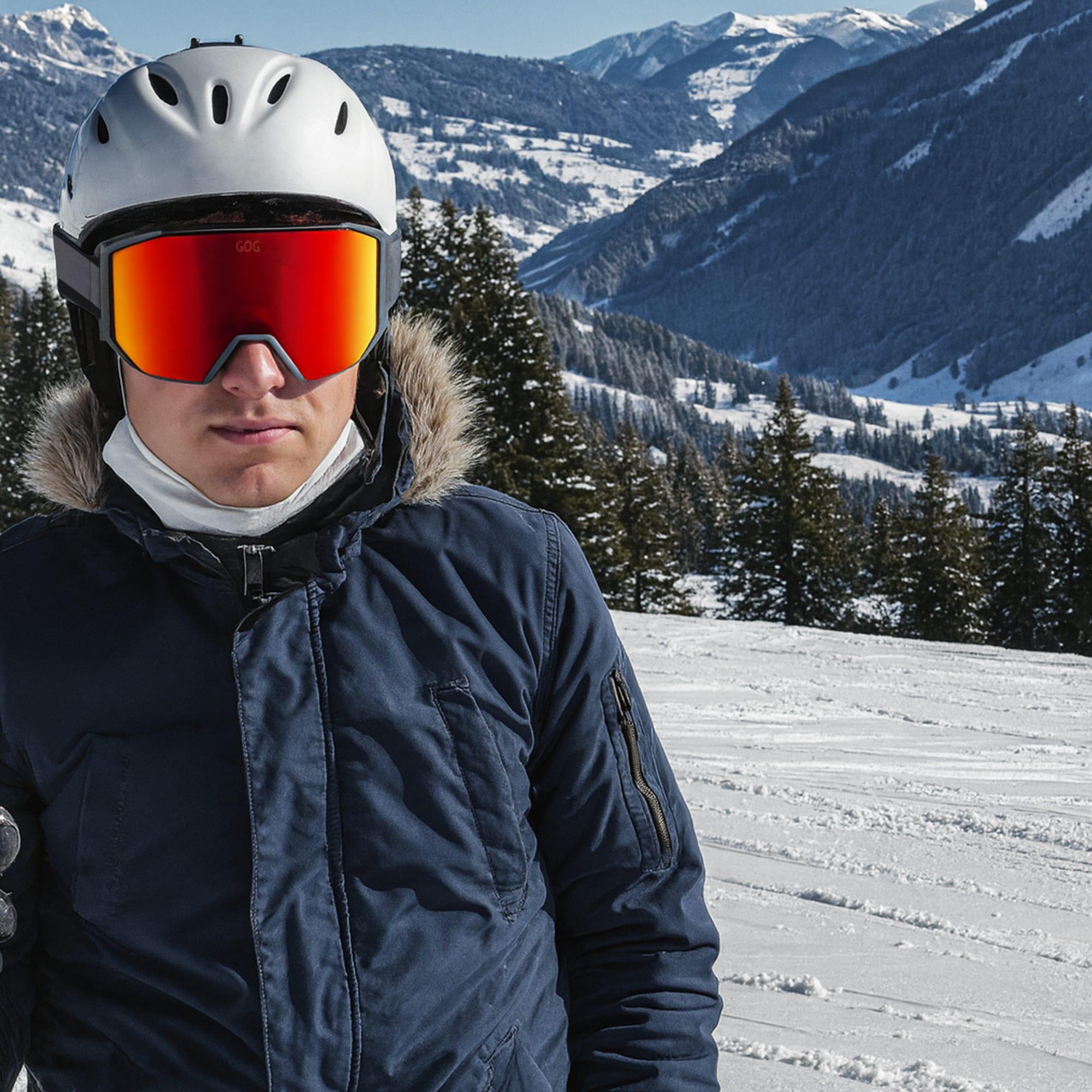 GOG - Gogle narciarskie unisex Stratus UV400 z lustrzanymi szkłami 4/7