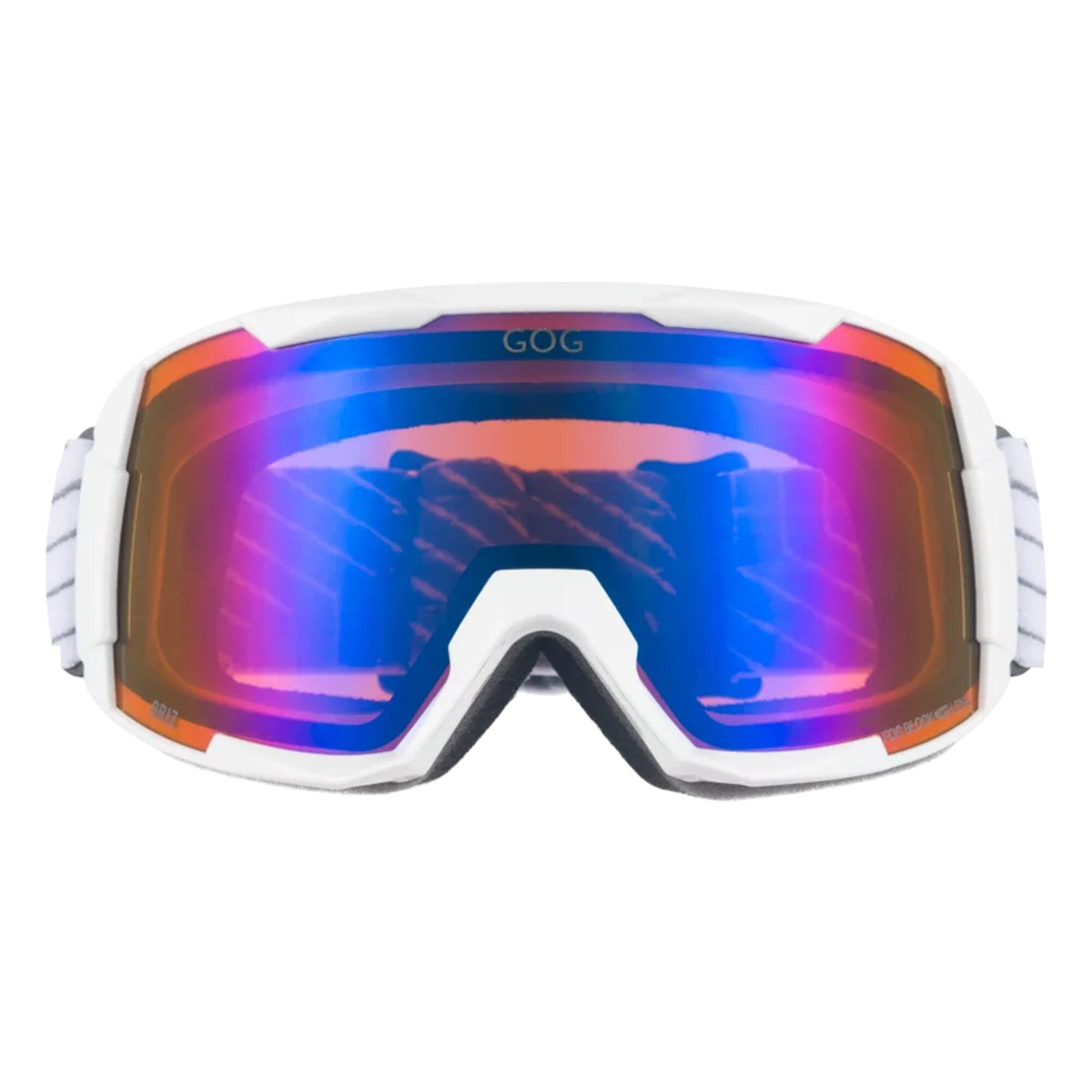GOG - Masque de ski unisexe miroir anti-buée UV400 Griz 2/7