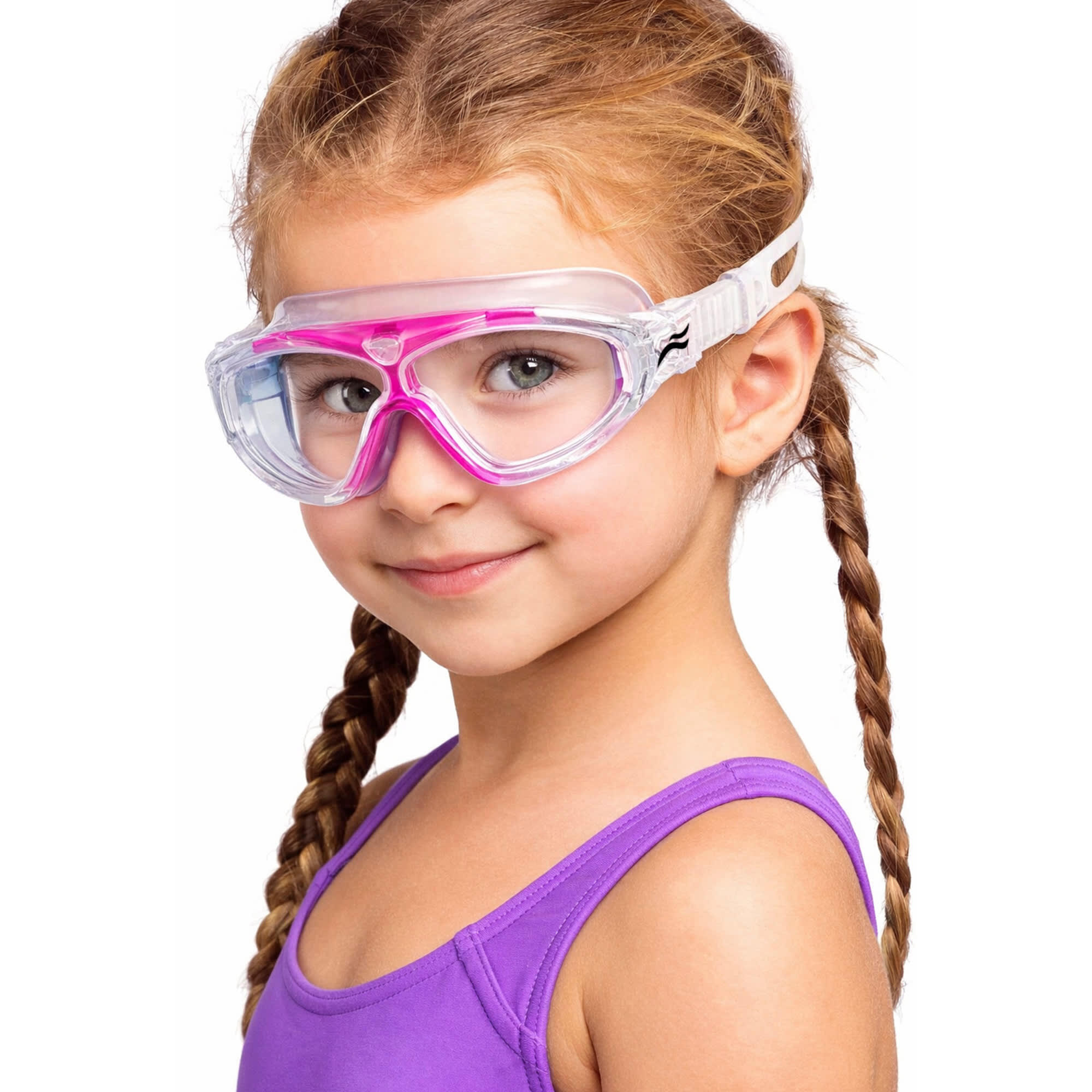 Aqua Speed - Masque Natation Enfants Large Vision Anti-Buée UV 3/5