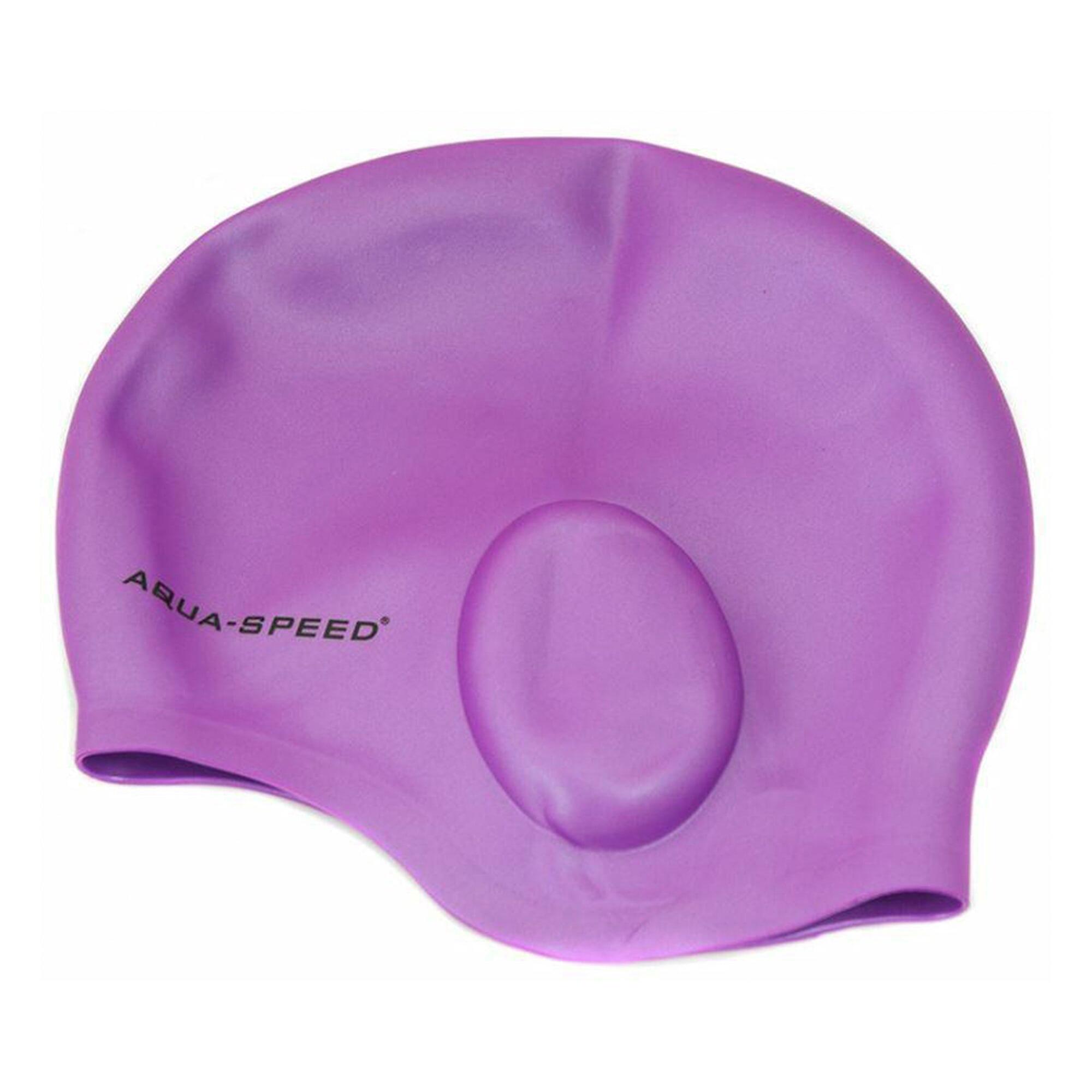 Aqua Speed - Czepek pływacki unisex silikonowy pełne zakrycie uszu 2/4