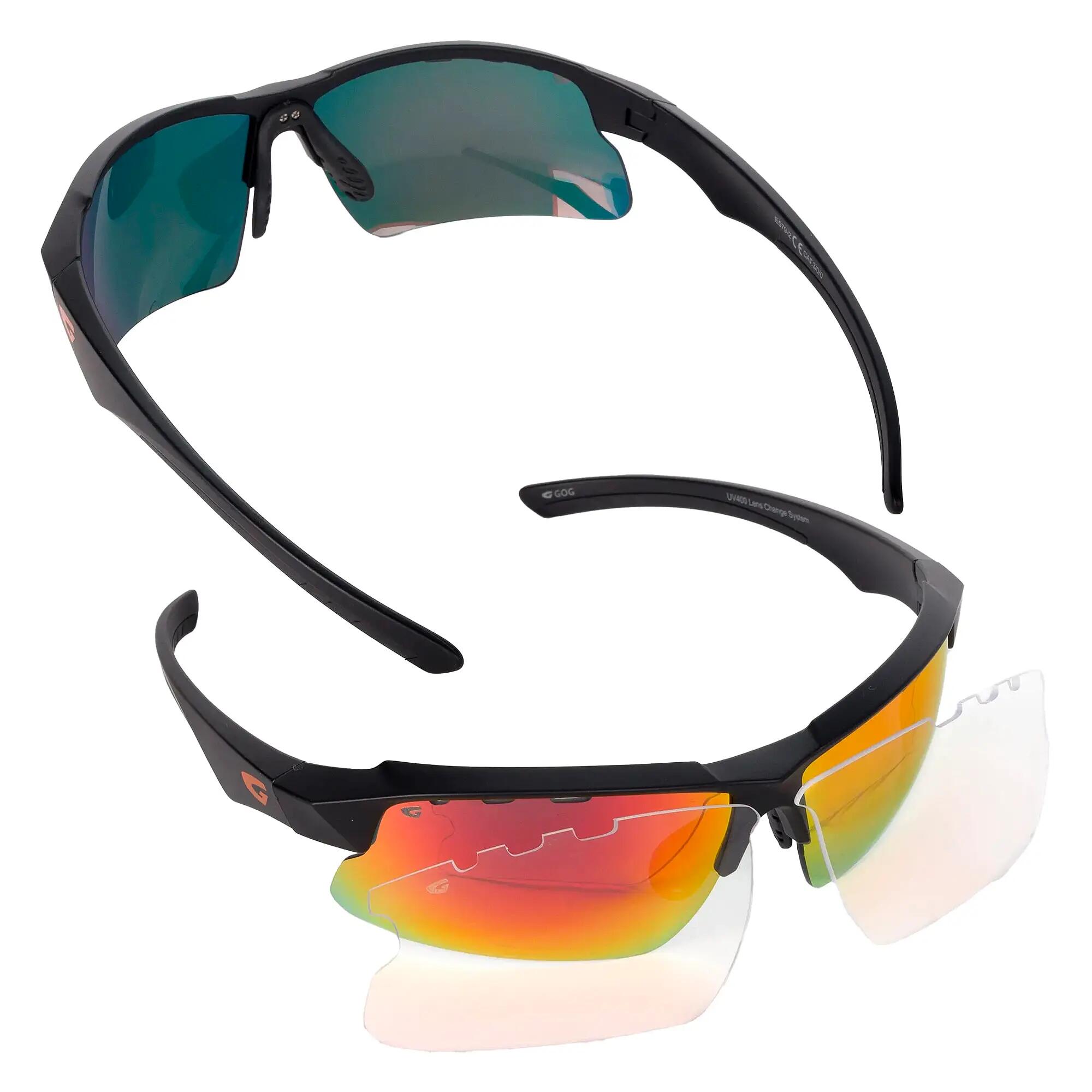 GOG - Spiegel Quick-Change Fahrrad Sonnenbrille Faun UV400 4/7