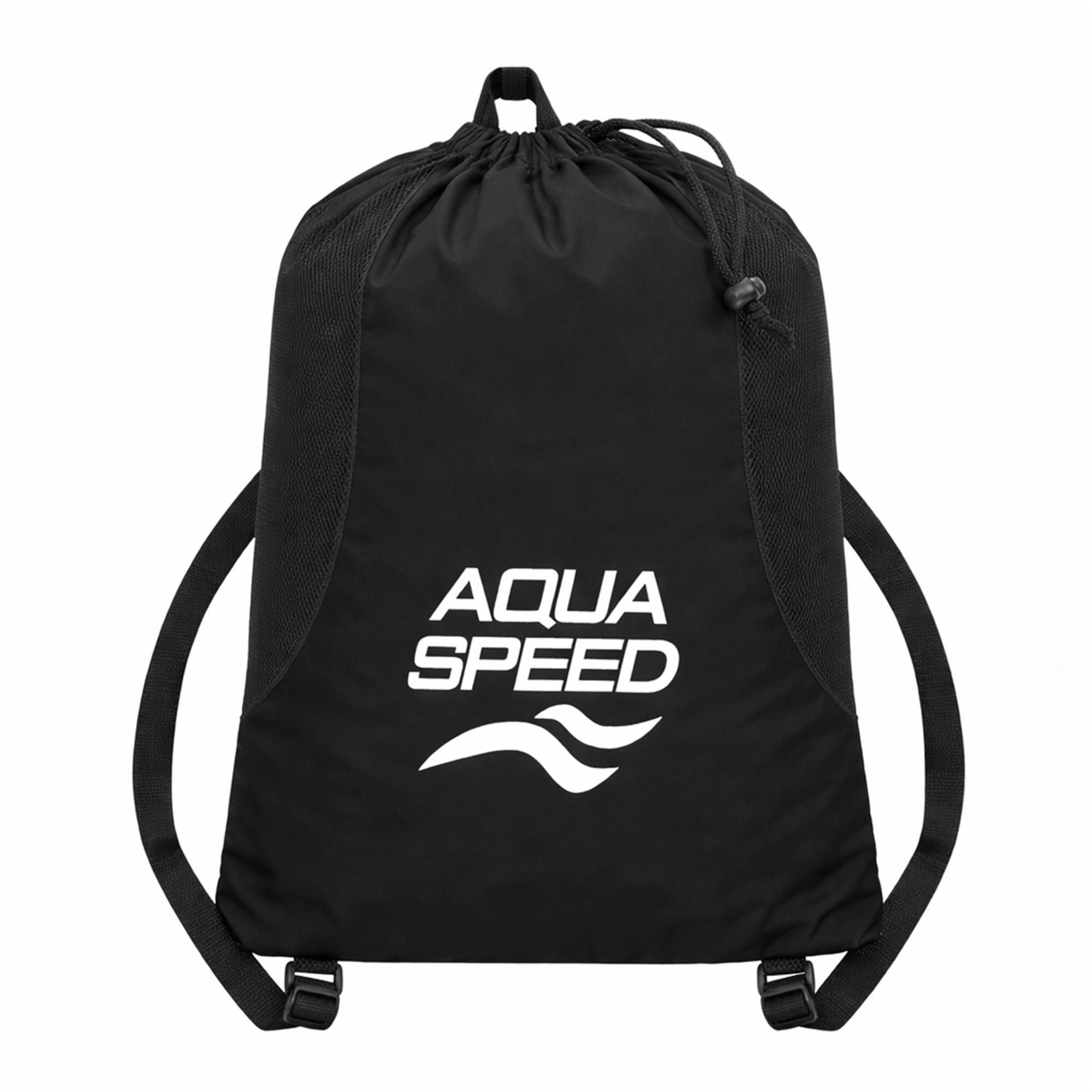 Aqua Speed - Duży plecak siatkowy na basen wentylowany na mokry sprzęt 2/4