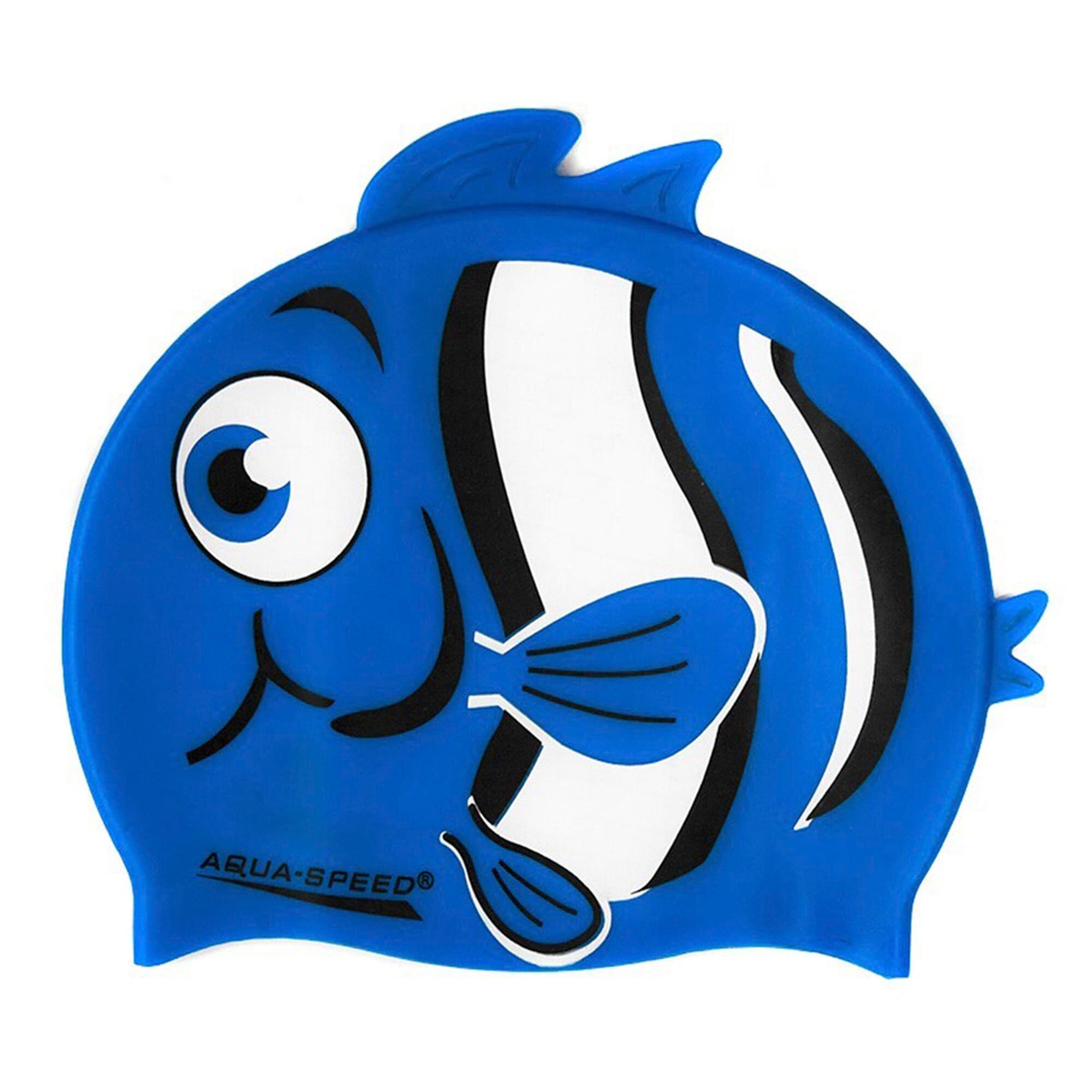 Aqua Speed - Jungen Badekappe Silikon 3D Print Nemo Motiv einfach Fit 2/3
