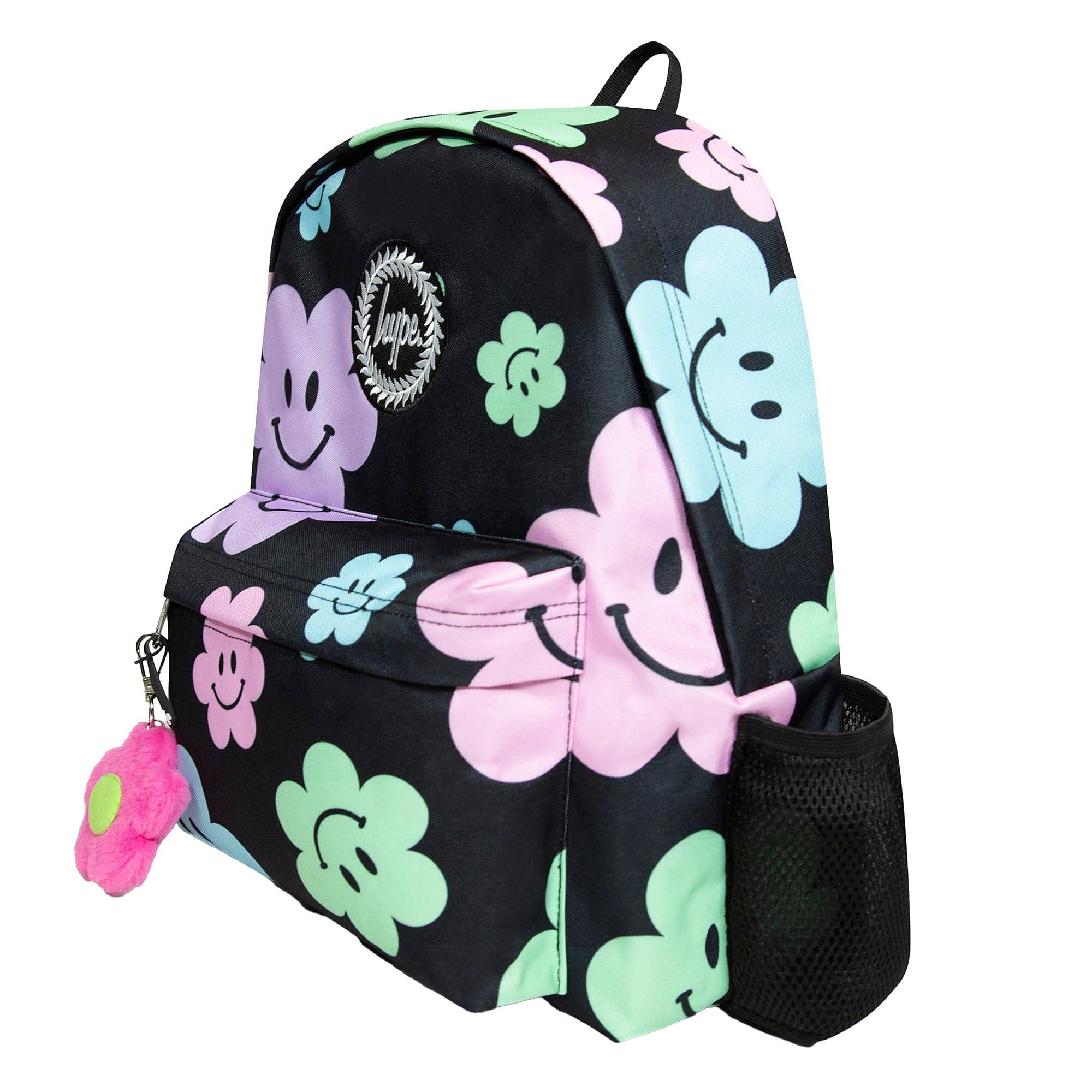 Hype - Kinder Rucksack Happy Flowers Verstellbare Gurte Schule Reise 4/6