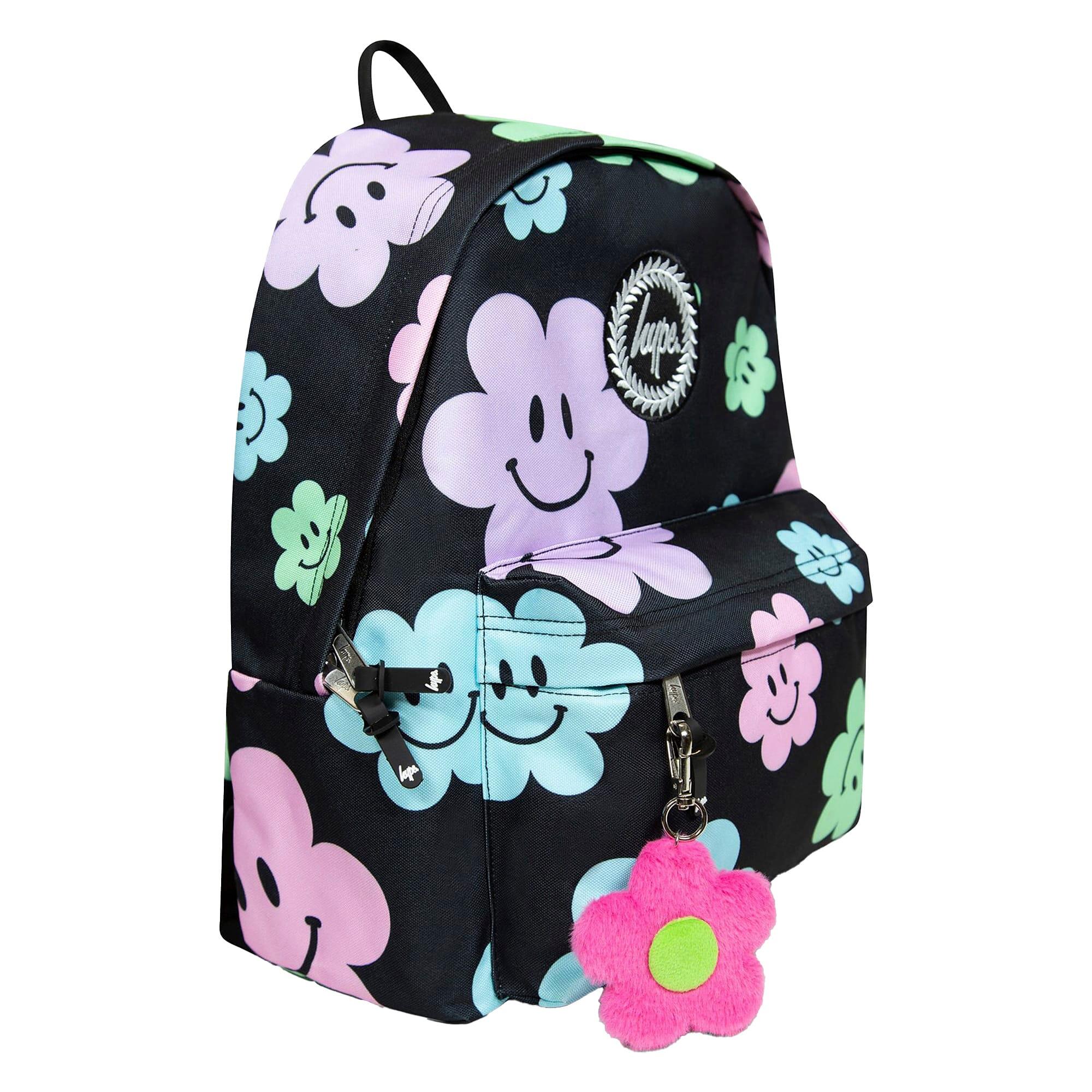 Hype - Kinder Rucksack Happy Flowers Verstellbare Gurte Schule Reise 2/6