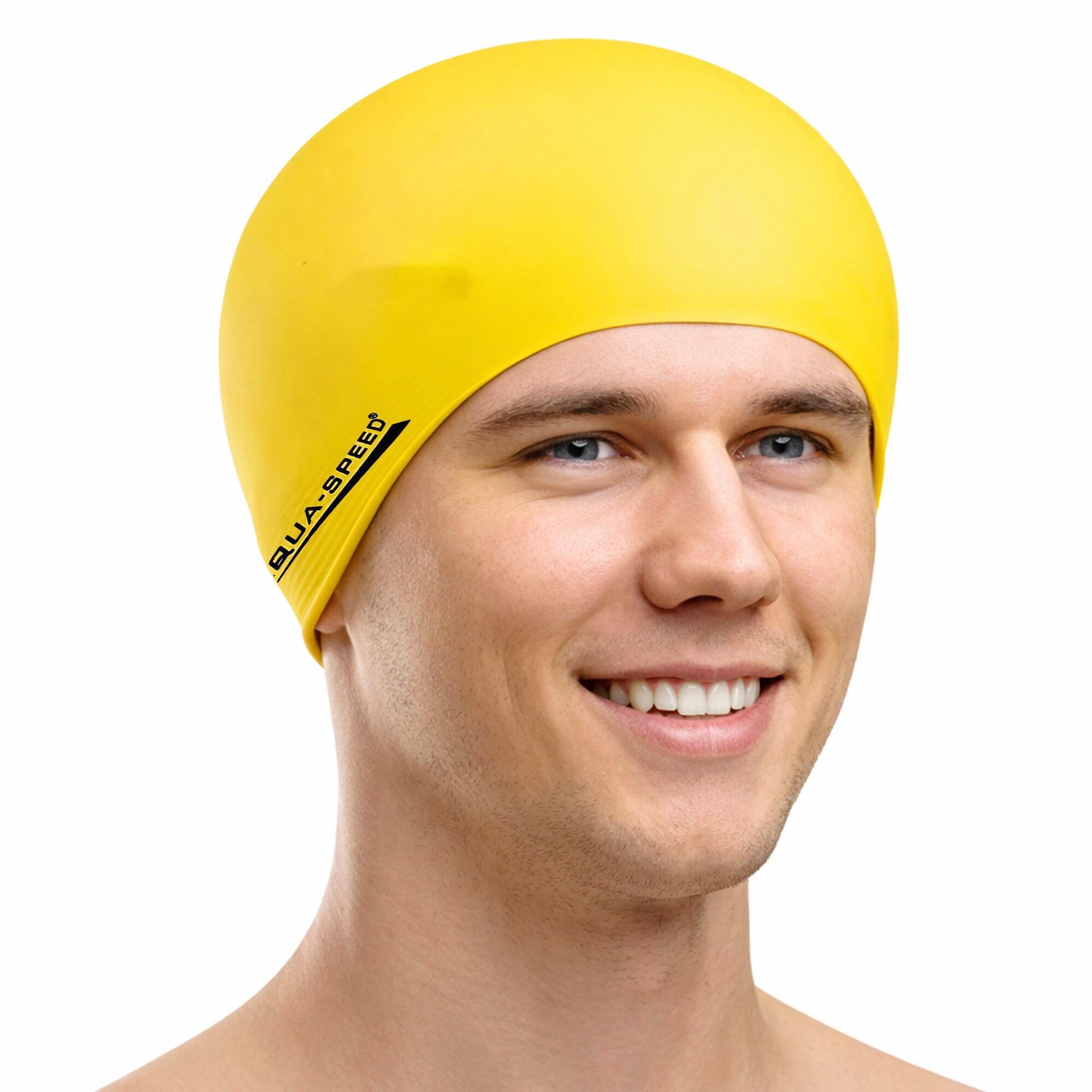Aqua Speed - Latex Badekappe weich elastisch flexibel bequem Unisex 2/2