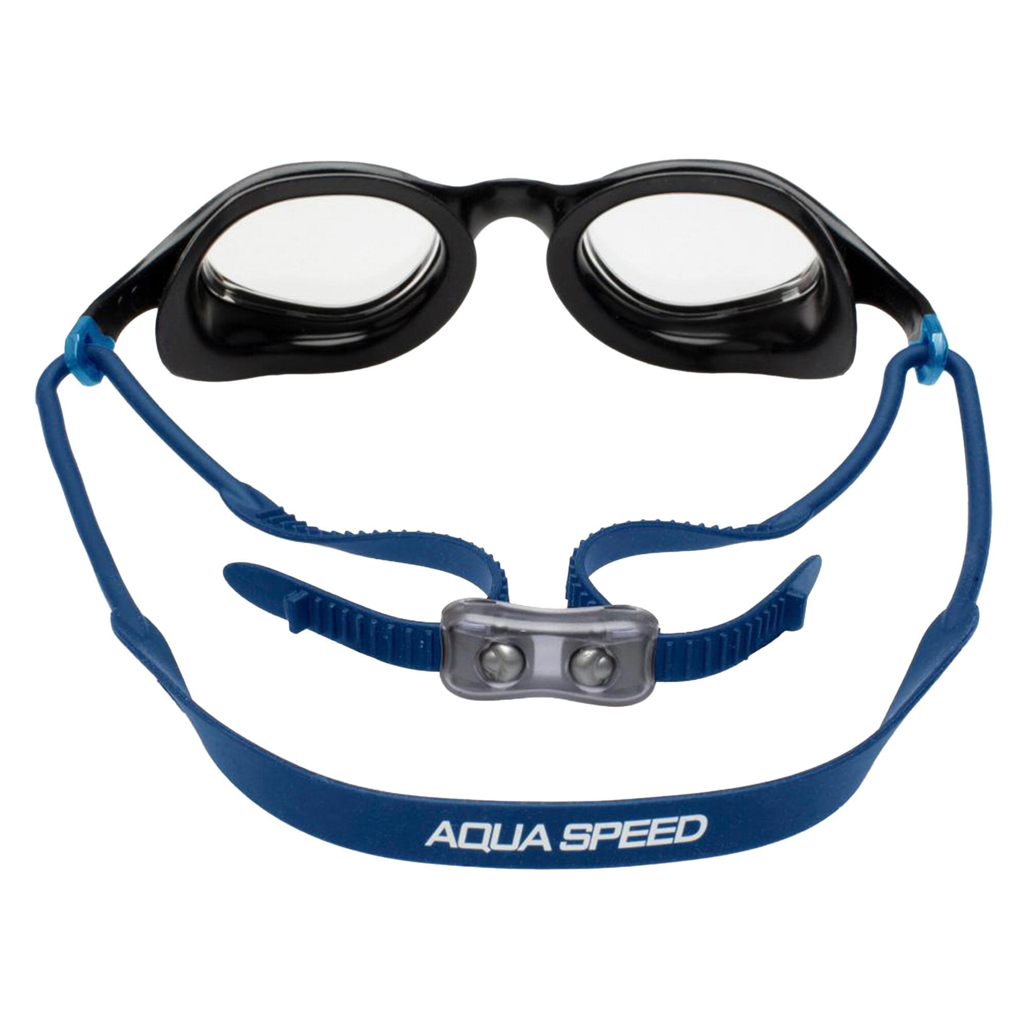 Aqua Speed - Gogle pływackie unisex UV anty-fog przezroczyste soczewki 3/6