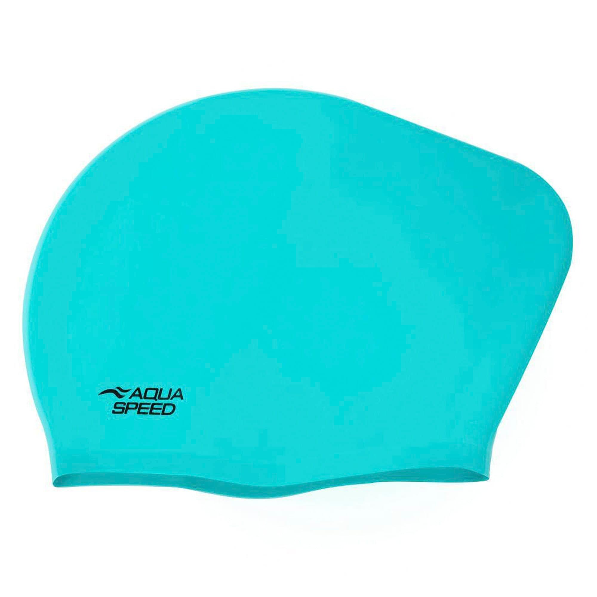 Aqua Speed - Damen Badekappe lange Haare Silikon weich extra Platz 2/3