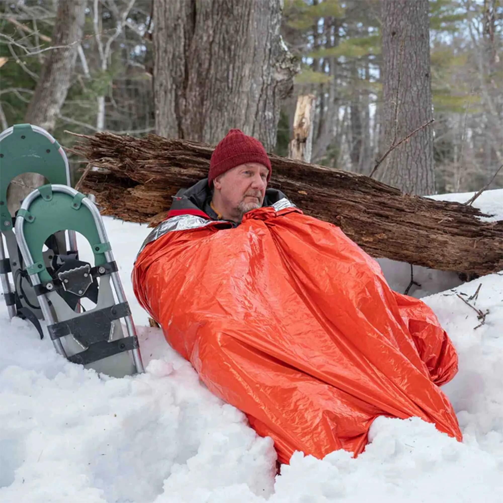 Emergency Bivvy XL - Lightweight Heat Reflective Shelter with Whistle 3/5