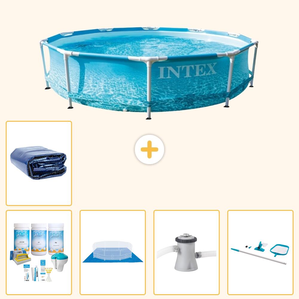 Piscine Tubulaire Ronde - 305x76 cm - 6-pièces  S20361 1/7