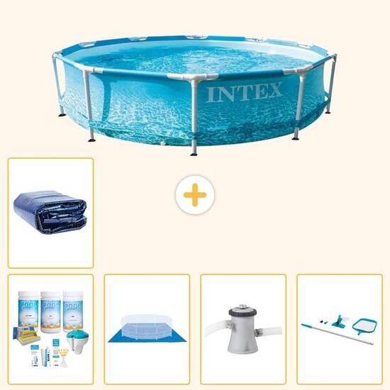 Piscine Tubulaire Ronde - 305x76 cm - 6-pièces S20361