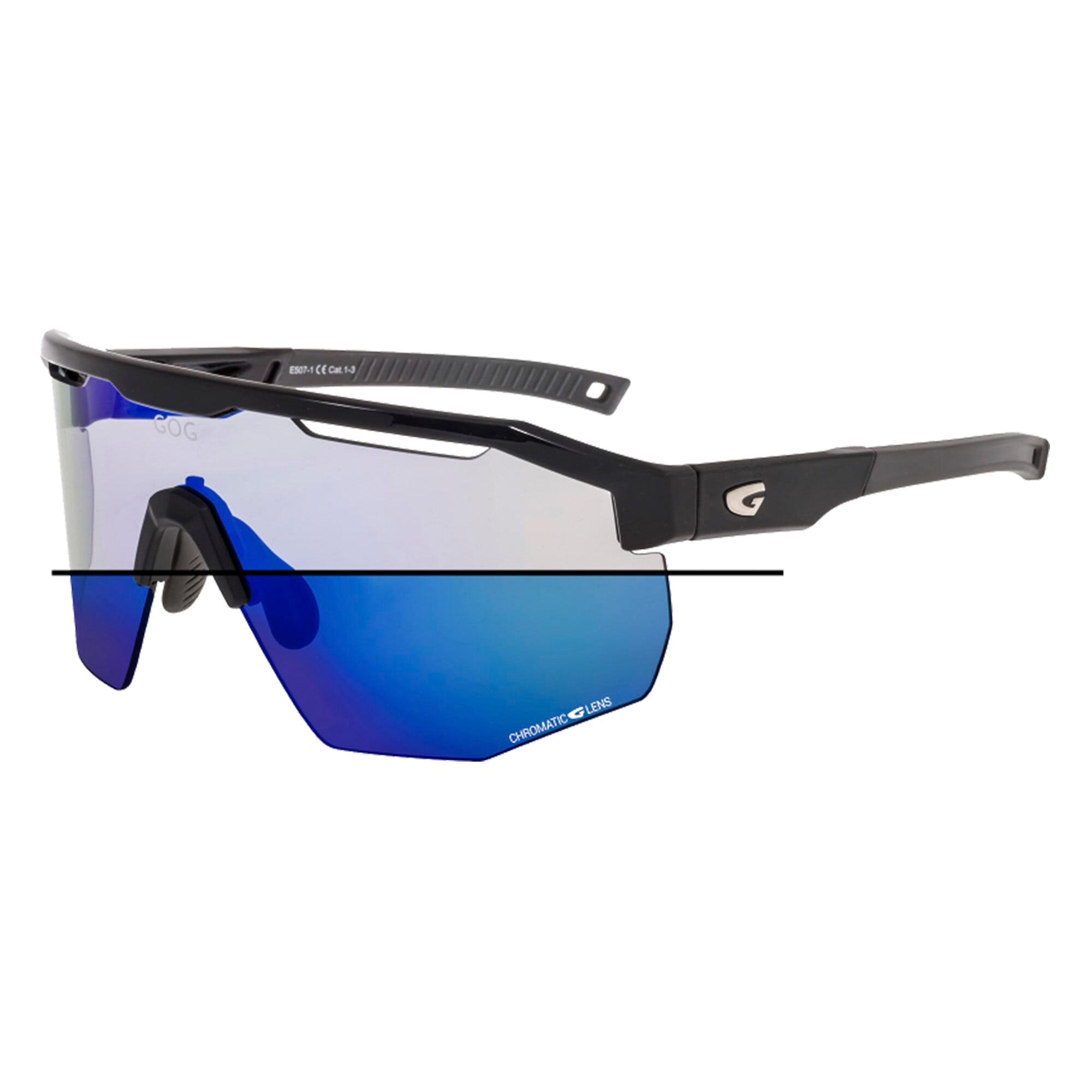 GOG - Okulary rowerowe unisex fotochromowe z lustrzanymi szkłami 3/7