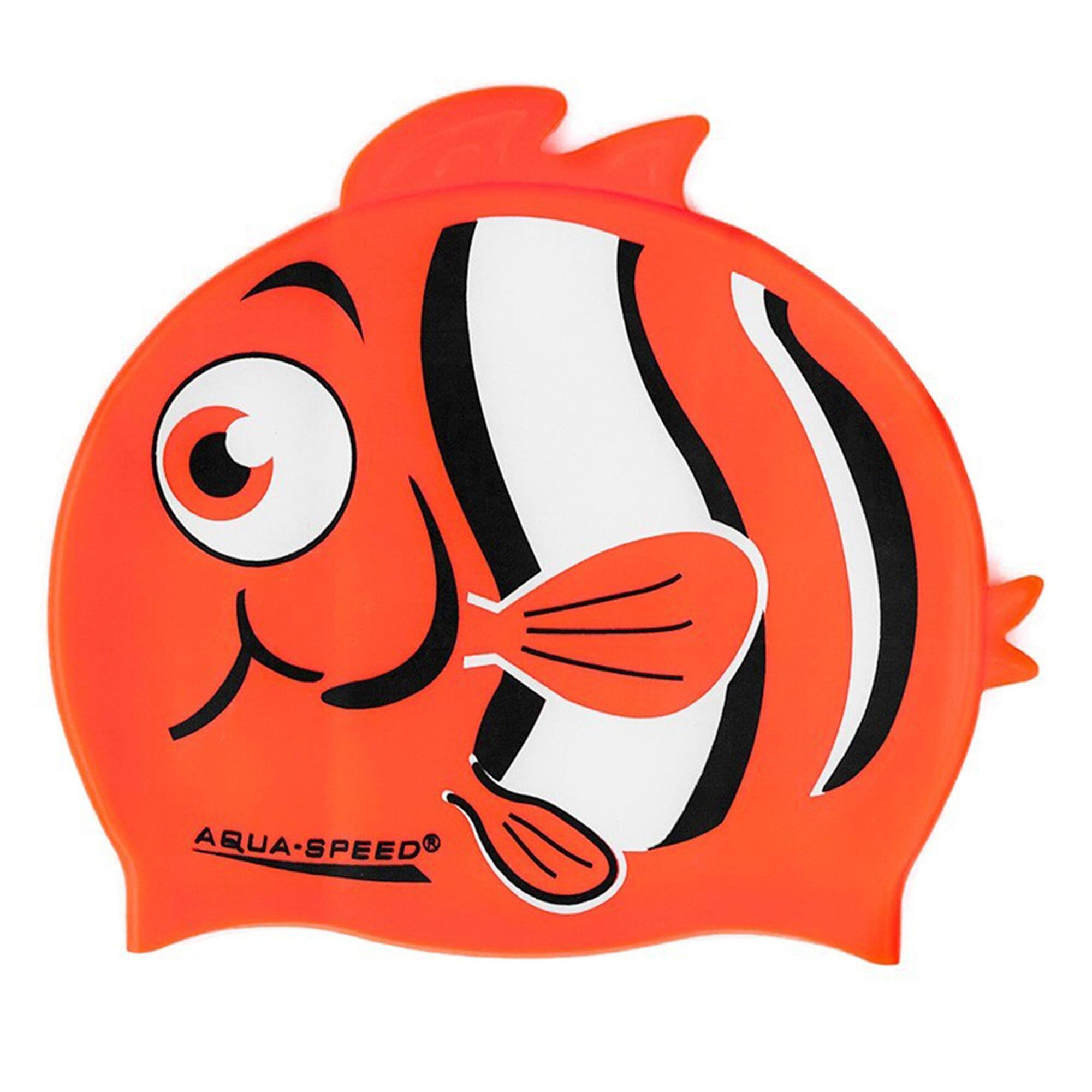 Aqua Speed - Jungen Badekappe Silikon 3D Print Nemo Motiv einfach Fit 2/3