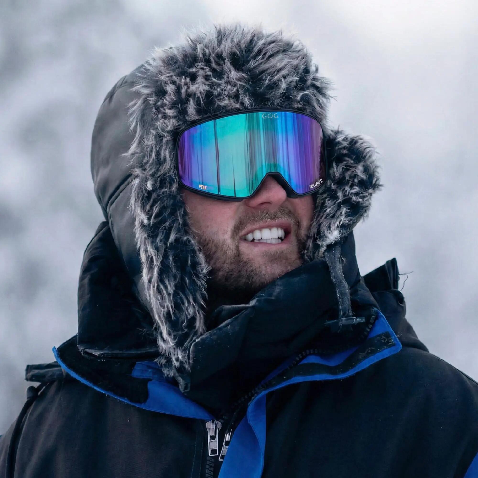 GOG - Gogle unisex HDX Peak UV400 przeciwmgielne z lustrzanymi szkłami 5/6