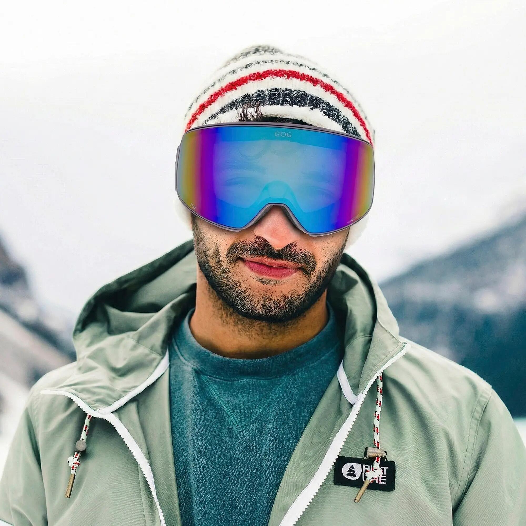 GOG - Gogle unisex HDX Peak UV400 przeciwmgielne z lustrzanymi szkłami 4/6