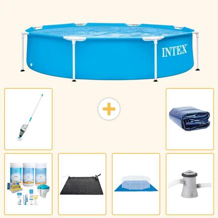 Piscine Tubulaire Ronde - 244x51 cm - 7-pièces S20399