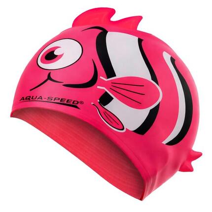 Aqua Speed - Jungen Badekappe Silikon 3D Print Nemo Motiv einfach Fit