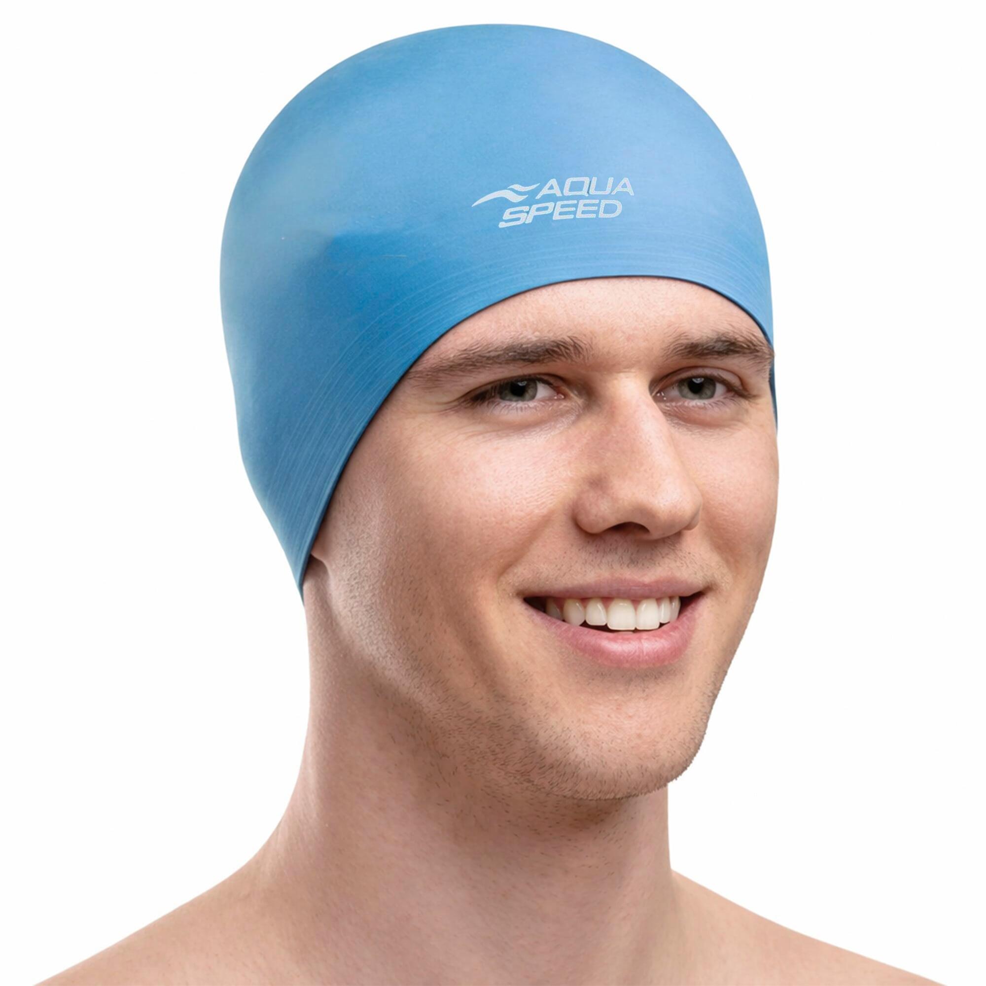 Aqua Speed - Bonnet Natation Unisexe Adultes Latex Souple Élastique 2/2