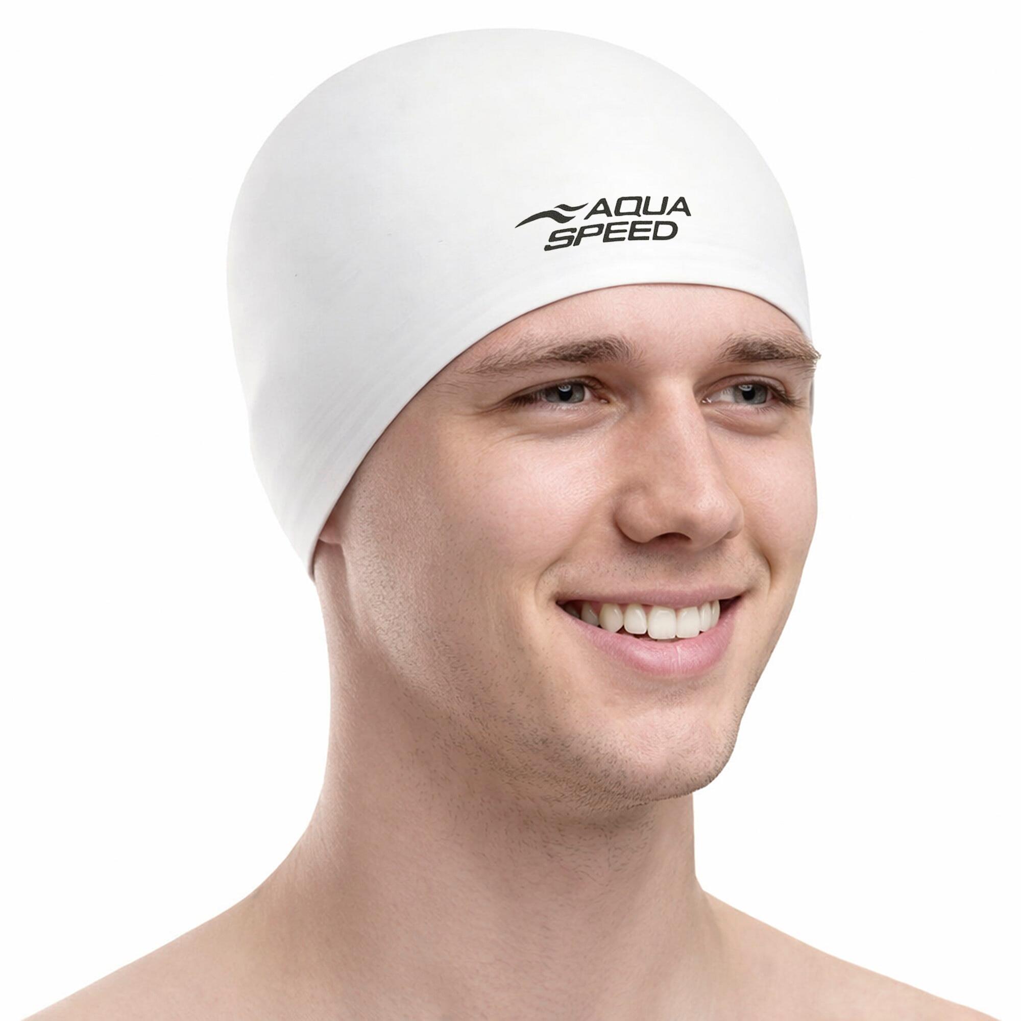 Aqua Speed - Bonnet Natation Unisexe Adultes Latex Souple Élastique 2/2