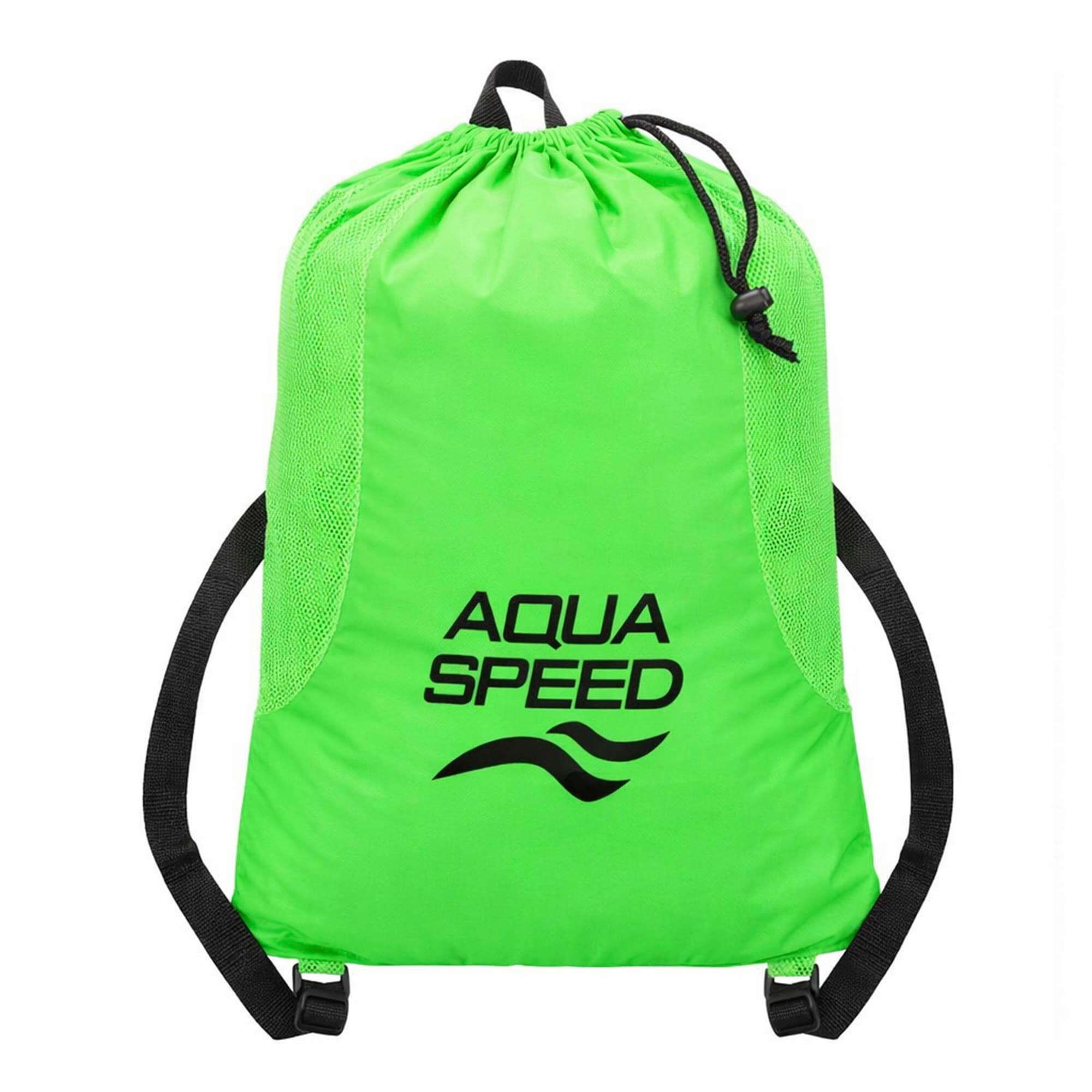 Aqua Speed - Große Mesh Rucksack Pool belüftet für nasse Schwimmsachen 2/4